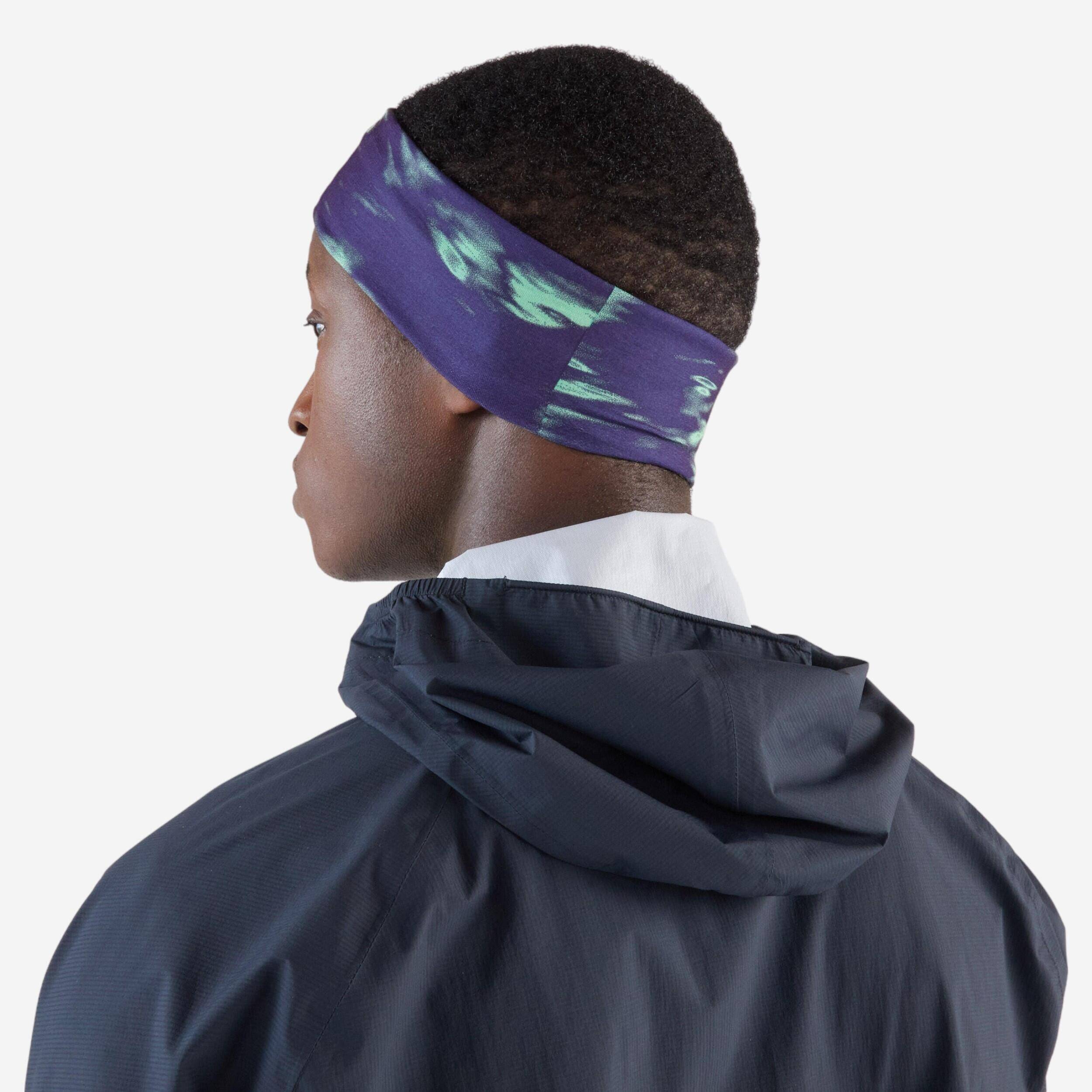 Unisex Running Multi Purpose Neck Warmer Headband- Borealis Purple -  4