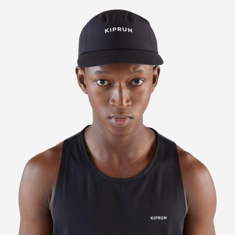 Boné Ultraleve de Corrida Homem/Mulher Preto