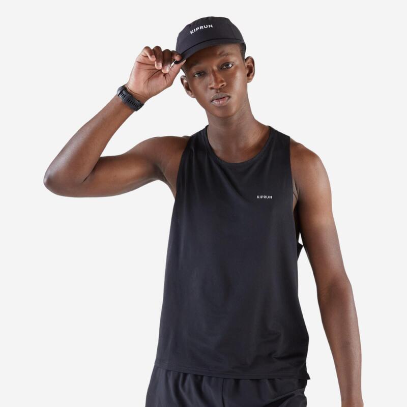 Casquette running Homme Femme - KIPRUN Ultralégère noir