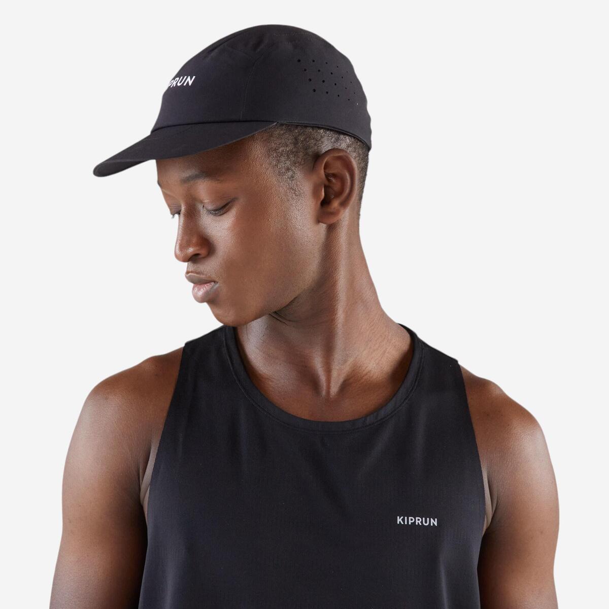 Casquette running Homme Femme - KIPRUN Ultralégère noir