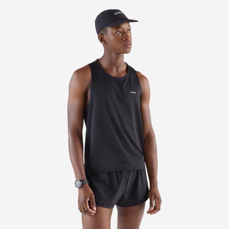 Casquette running Homme Femme - KIPRUN Ultralégère noir