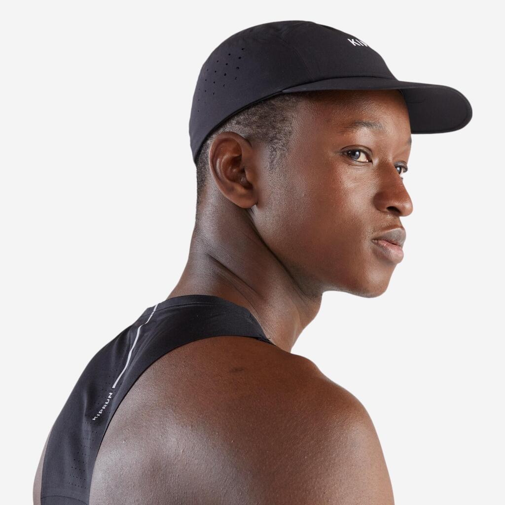 Casquette running Homme Femme - KIPRUN Ultralégère noir
