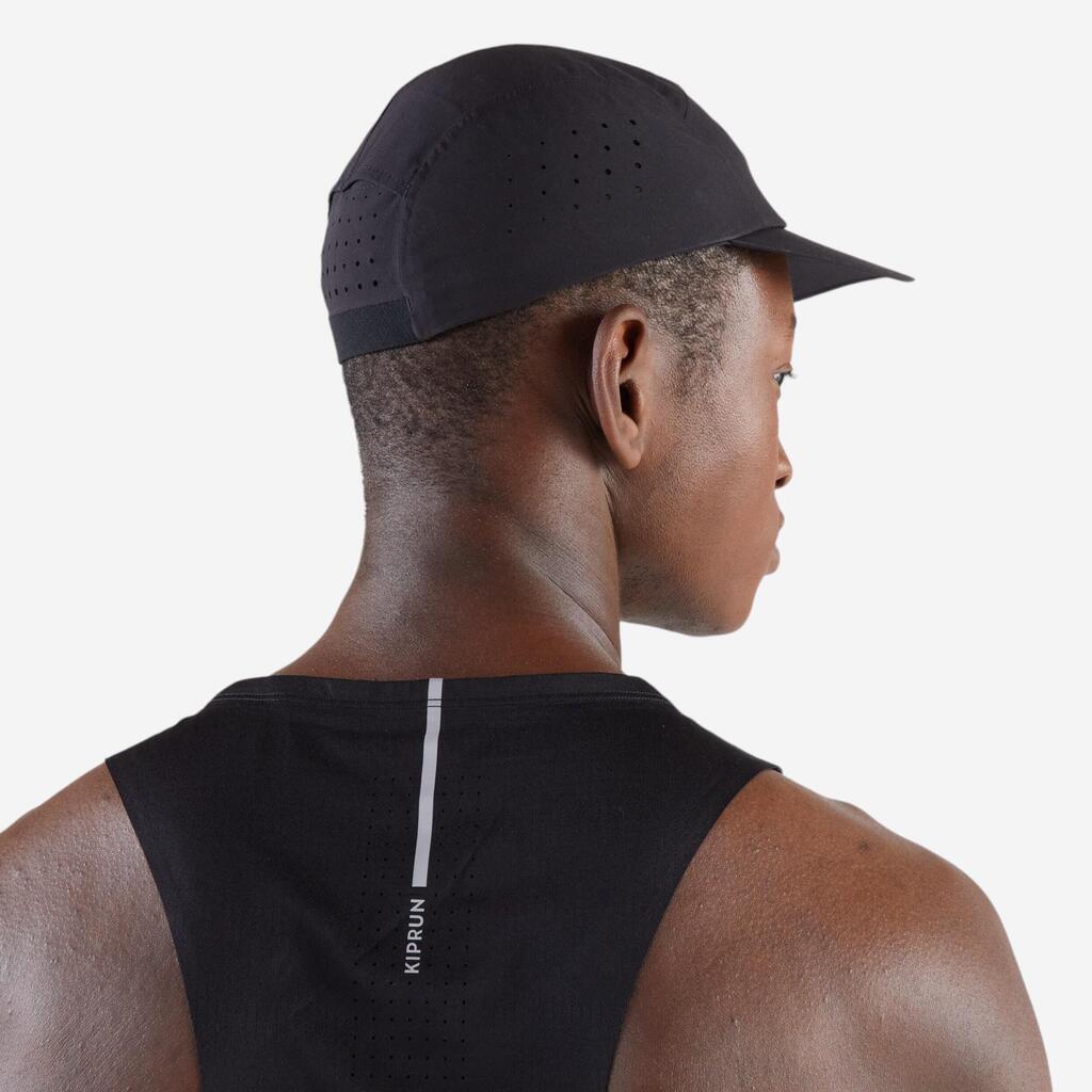 Casquette running Homme Femme - KIPRUN Ultralégère noir