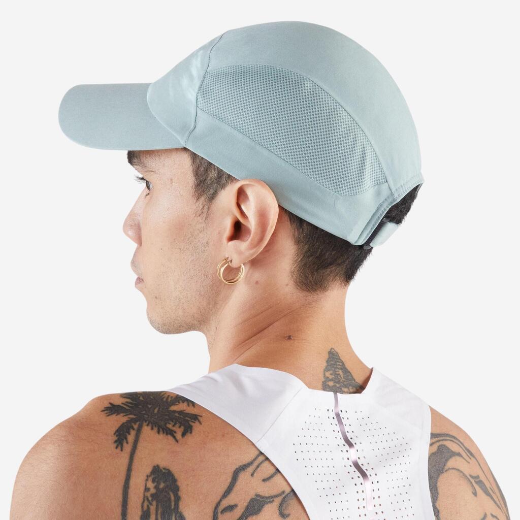 Casquette running V2 Homme Femme - KIPRUN vert graph