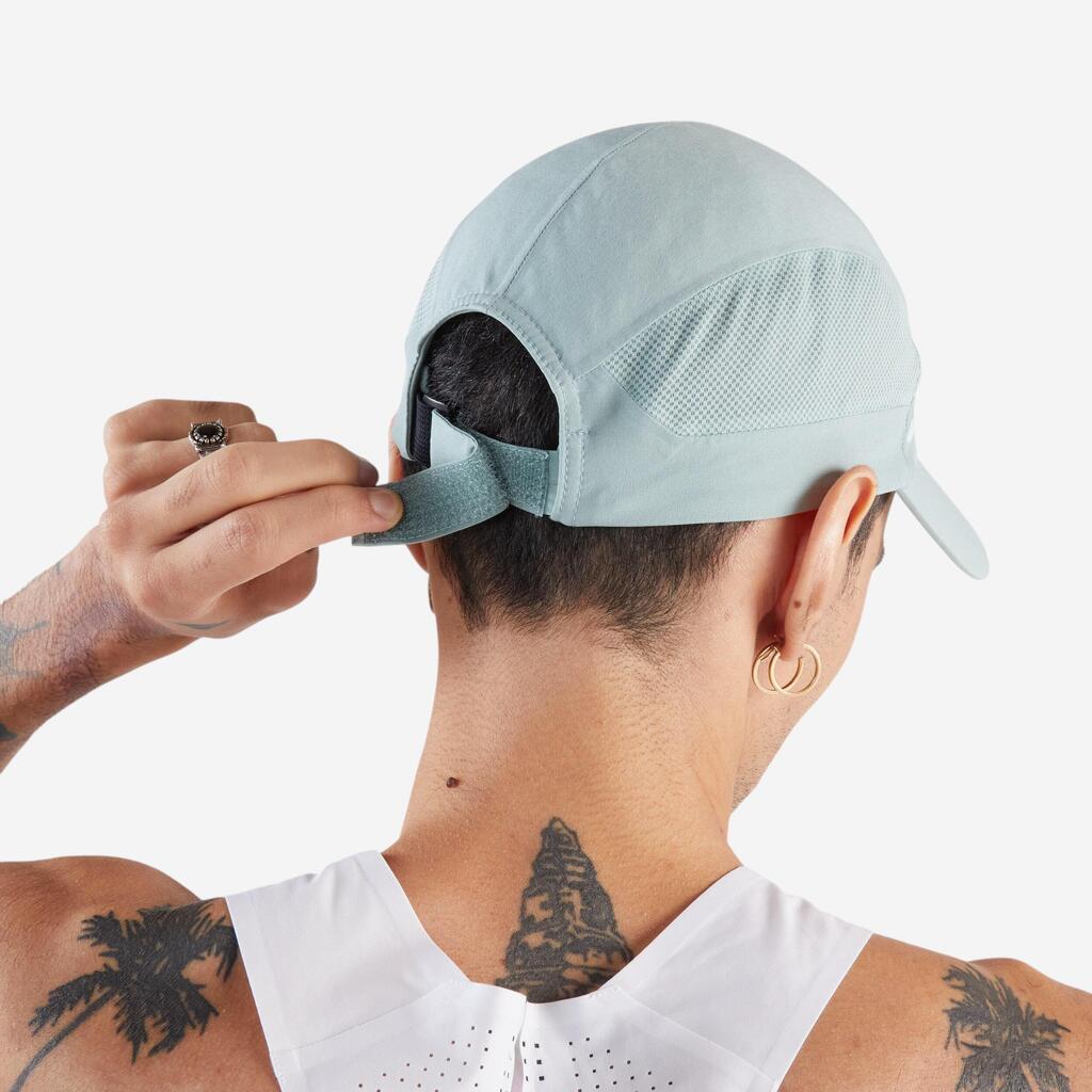 Casquette running V2 Homme Femme - KIPRUN vert graph