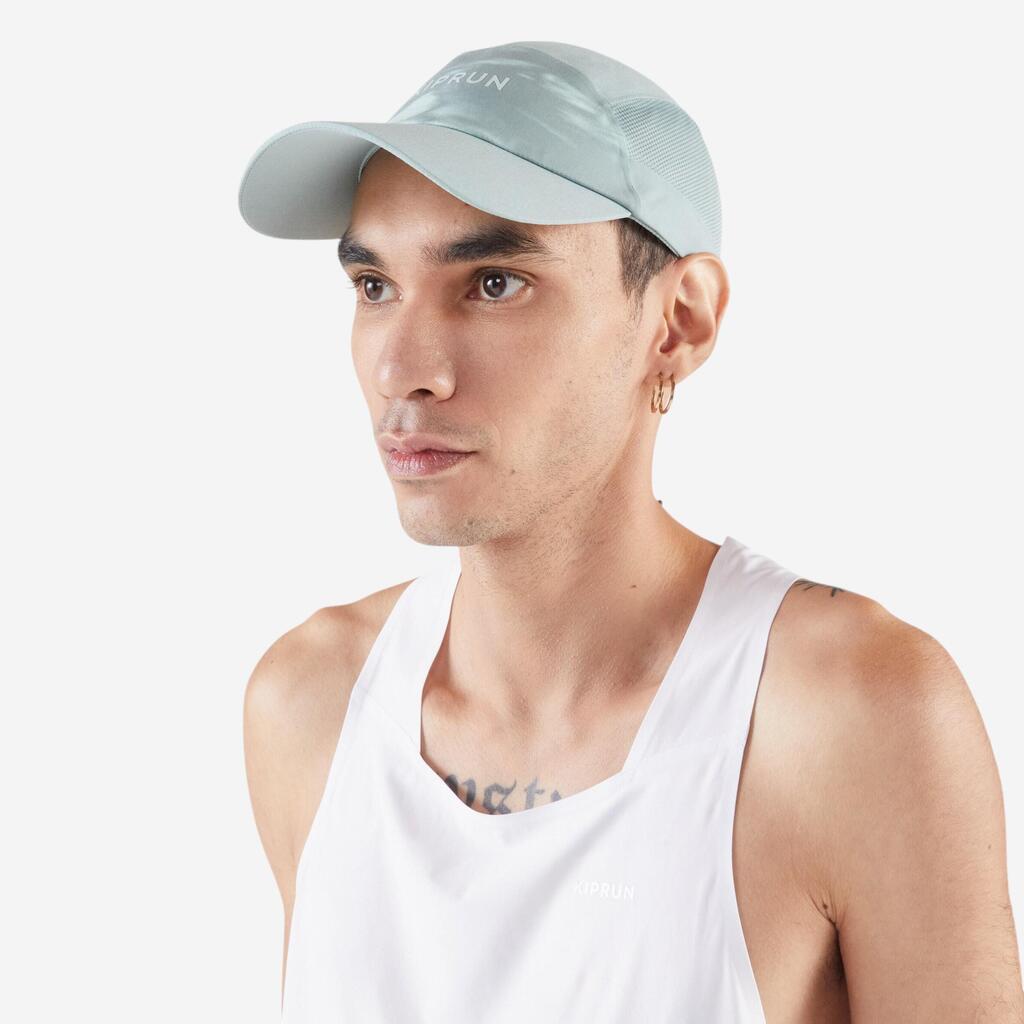 Casquette running V2 Homme Femme - KIPRUN vert graph