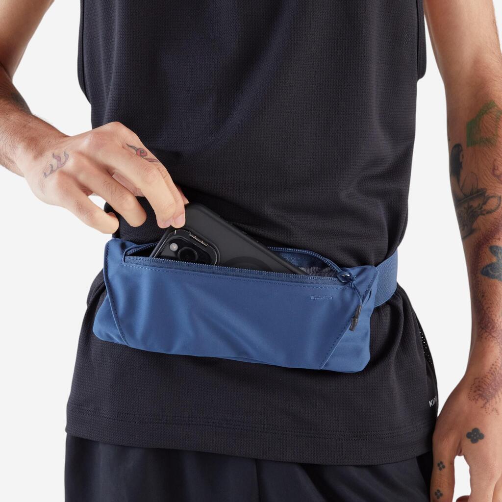 Cangurera de running para smartphone básica con 2 compartimentos unisex Kiprun