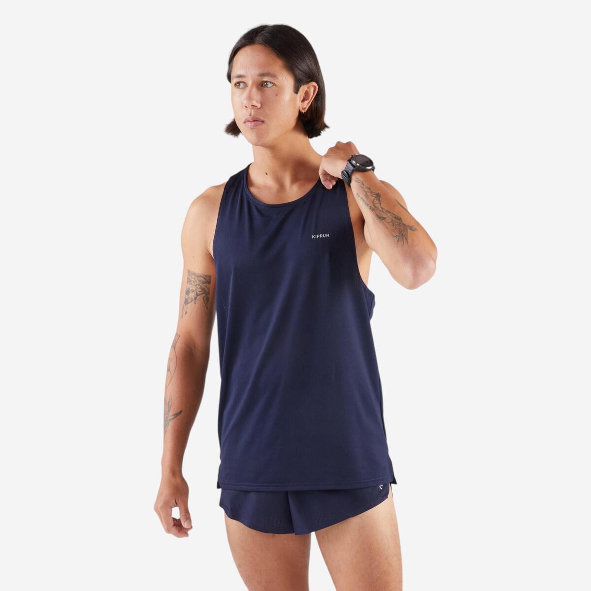 DEBARDEUR DE RUNNING 900 LIGHT BLEU NOIR