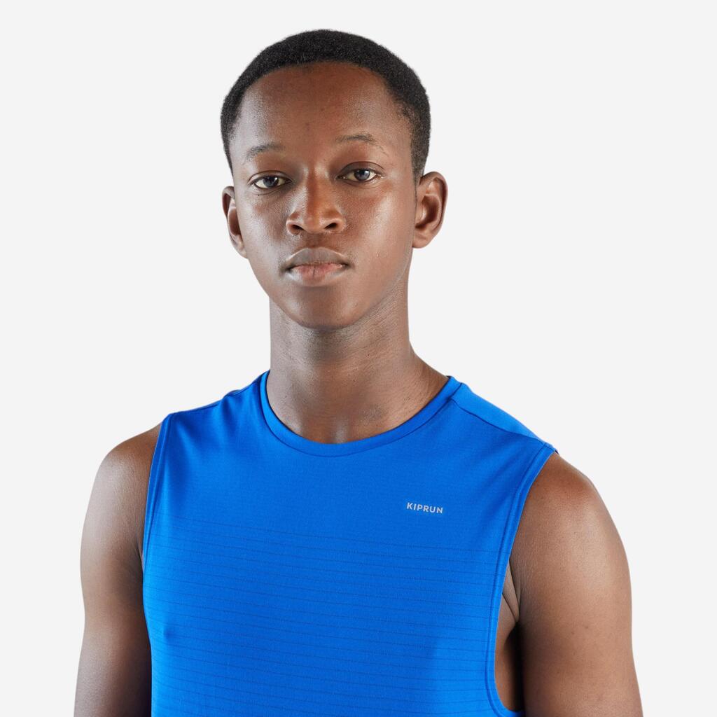 500 COMFORT RUNNING TANK TOP WITH NO SIDE SEAMS - BLUE/INDIGO