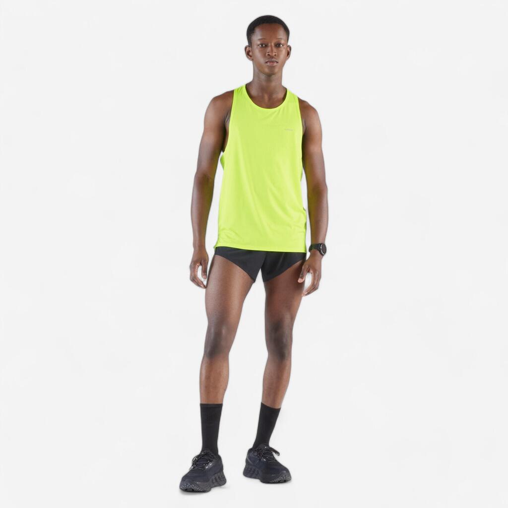 Playera de running sin mangas amarillo fluorescente 900 Light