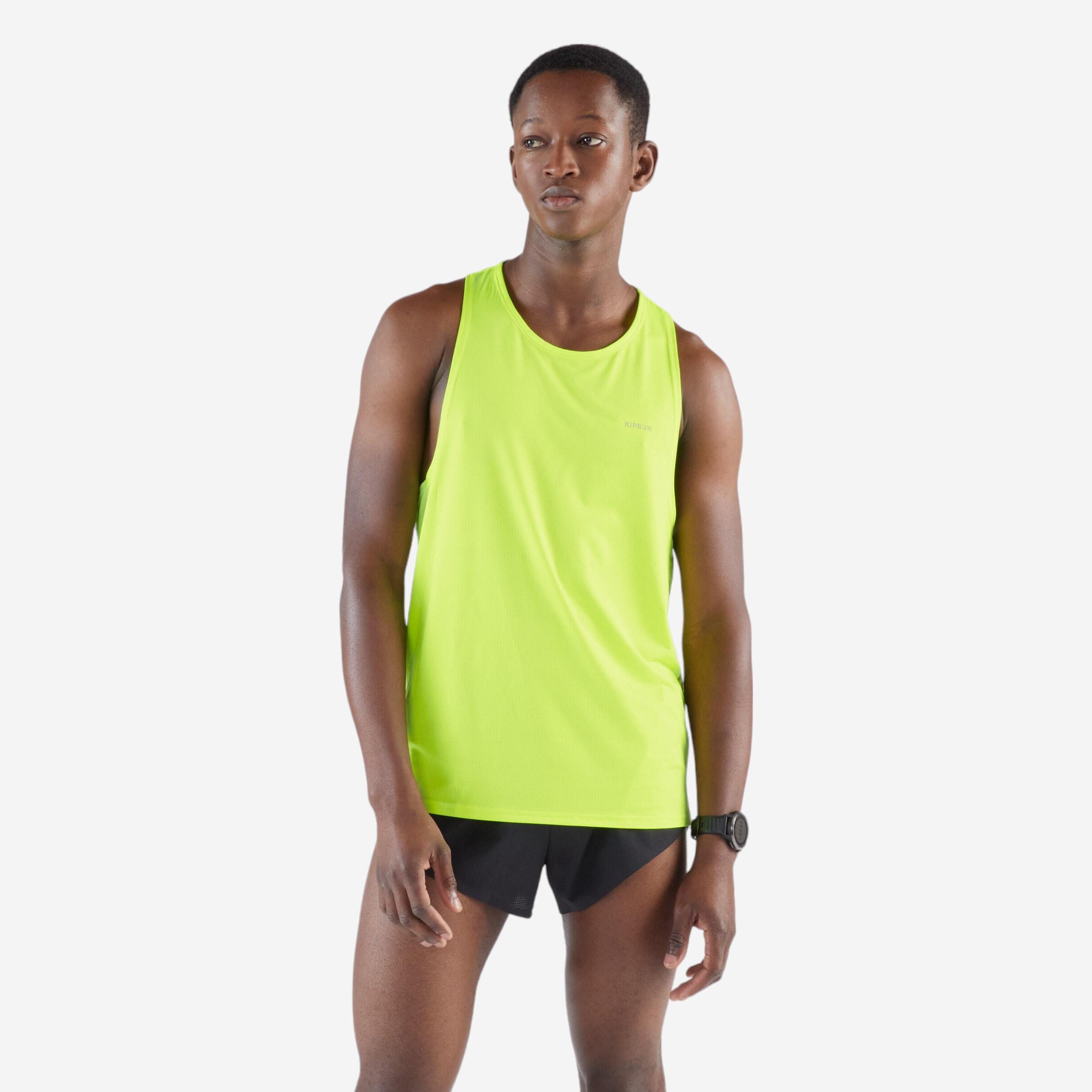 KIPRUN CAMISETA SIN MANGAS DE RUNNING 900 LIGHT AMARILLO FLUORESCENTE 