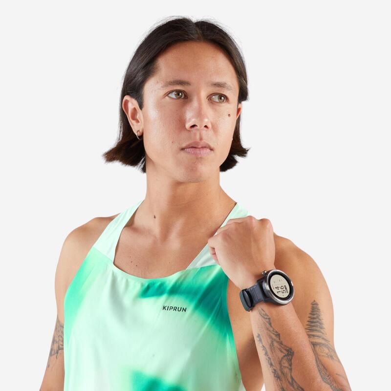 Débardeur Running Performance Homme, KIPRUN Replika 900 Vert