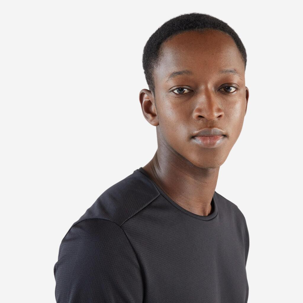 T-shirt de running respirant homme - kiprun run 100 dry bleu foncé