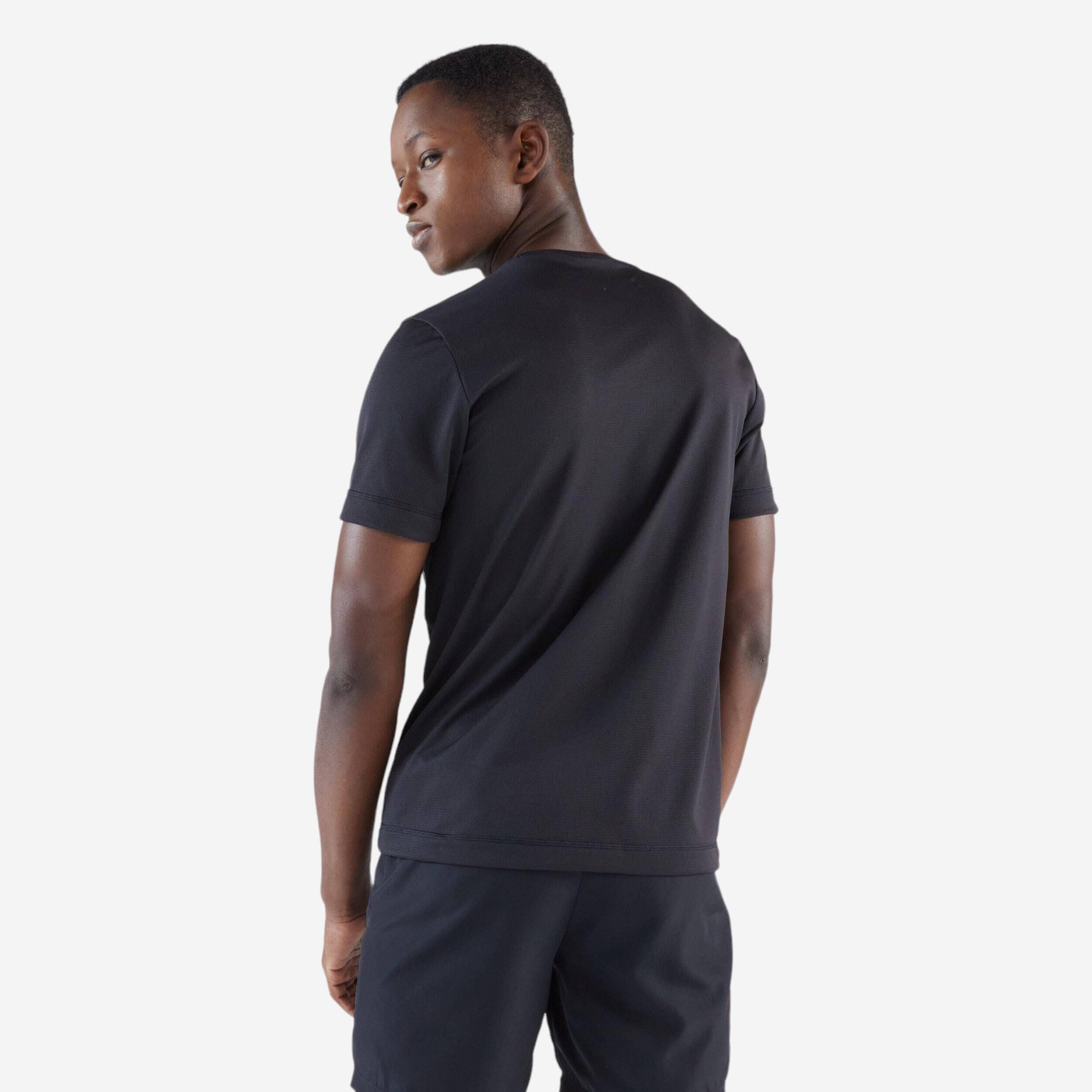 Men Running T-Shirt Breathable, Quick Dry, Kiprun 100 - Black -  3