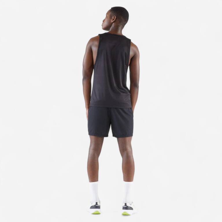 Men's Running Breathable Tank Top Dry - black