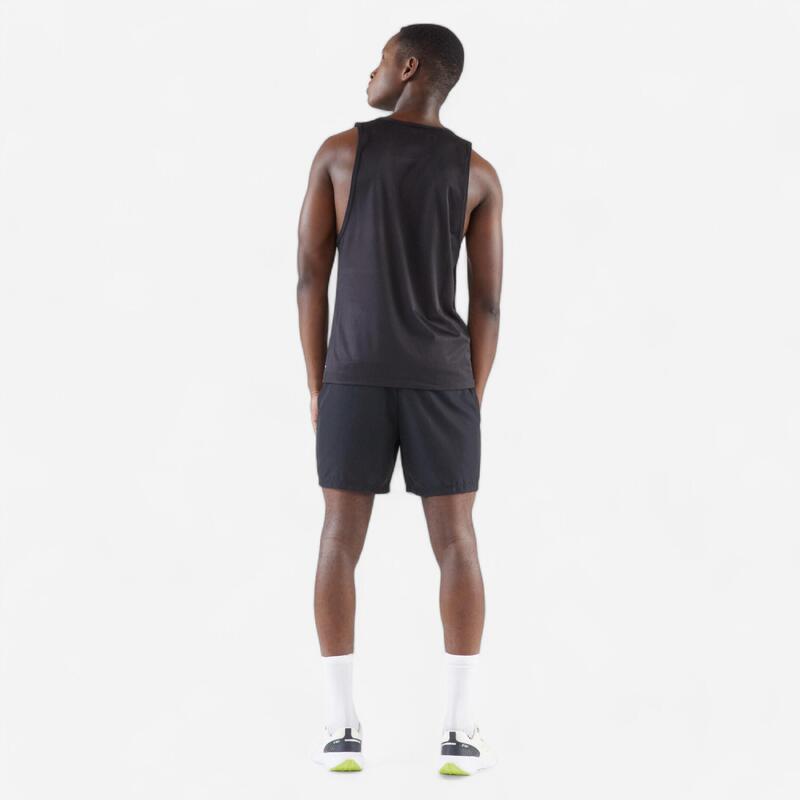 Maiou respirant Alergare Jogging Run Dry Negru Bărbați 