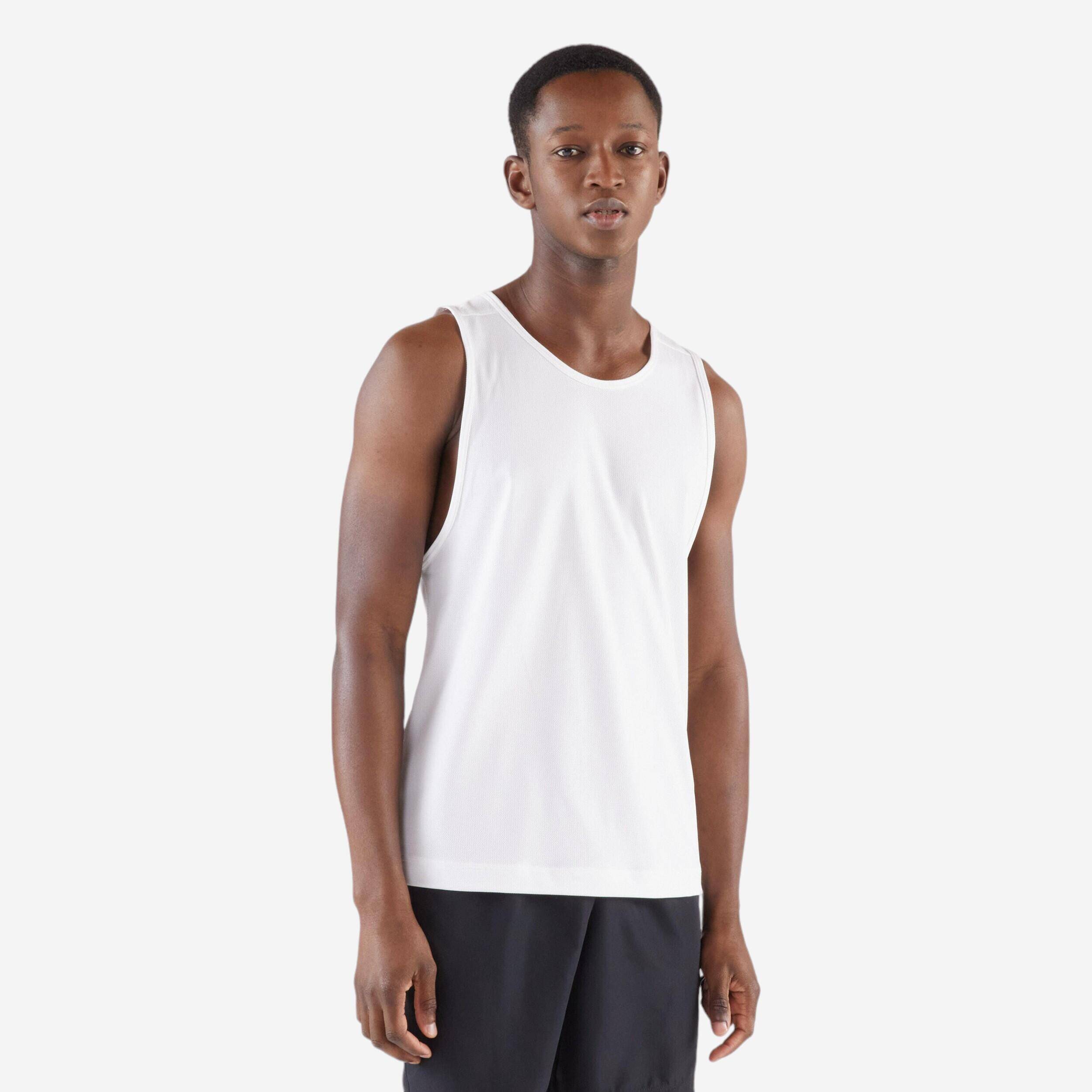 Men's Running Tank Top KIPRUN Run 100 - White -  3