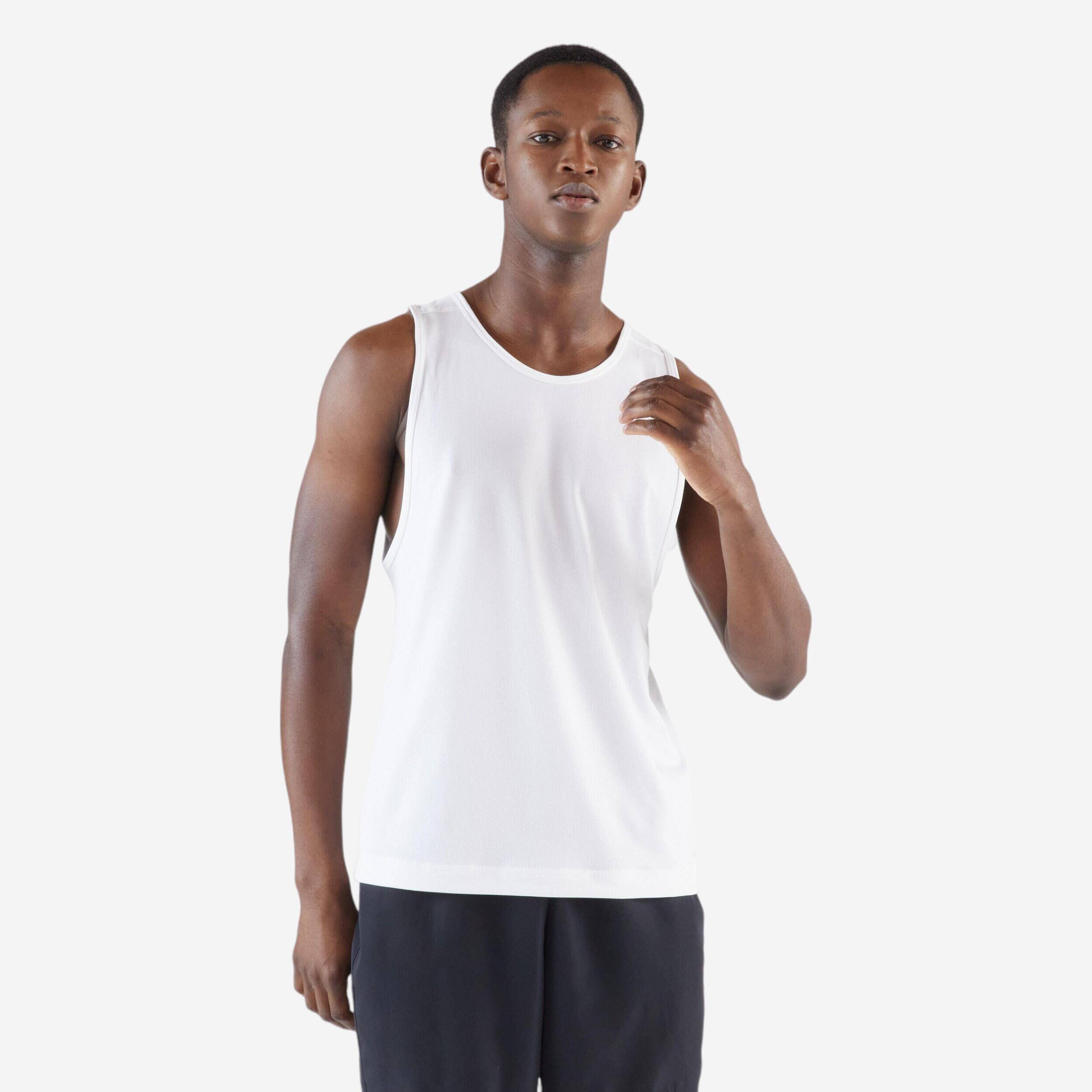 Men's Running Tank Top KIPRUN Run 100 - White -  4