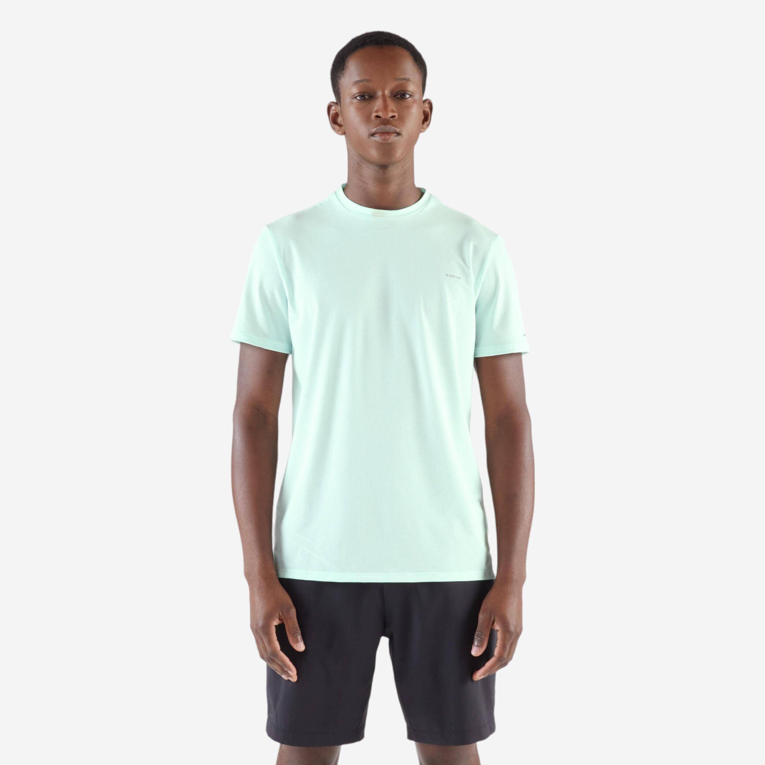 Men's Breathable Running T-Shirt Run 500 dry - Delicate Green -  1