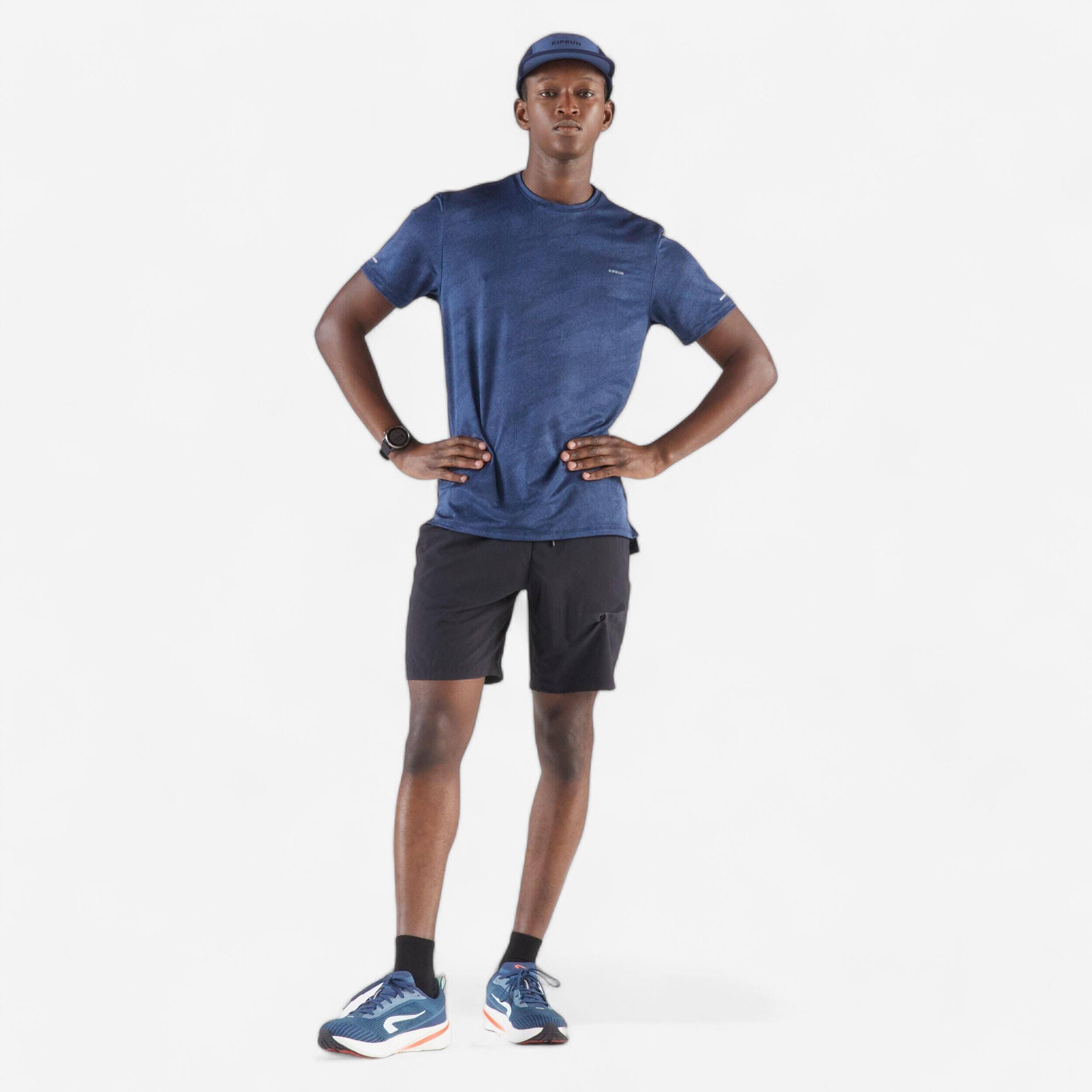Men's Breathable Running T-shirt  Run500 Dry - Asphalt blue -  5
