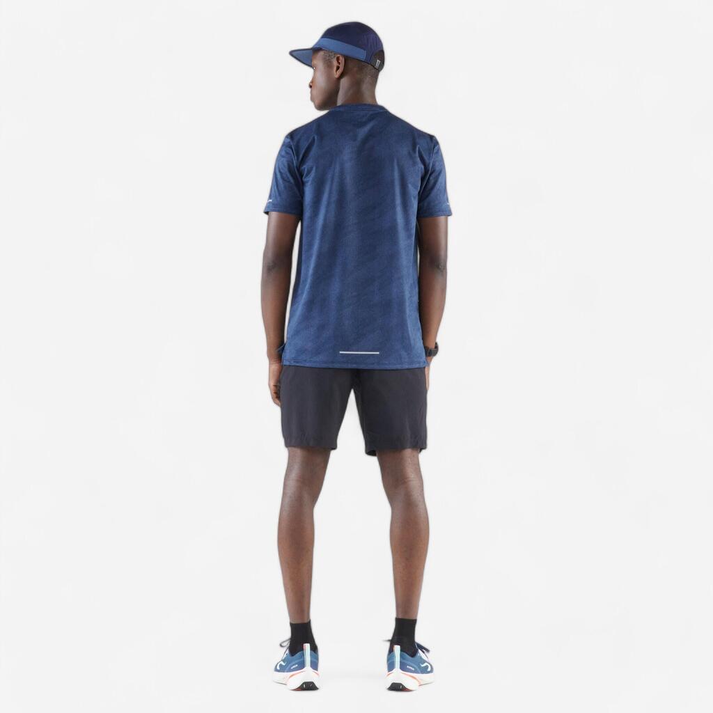 Men's Breathable Running T-shirt KIPRUN Run 500 Dry - Midnight blue