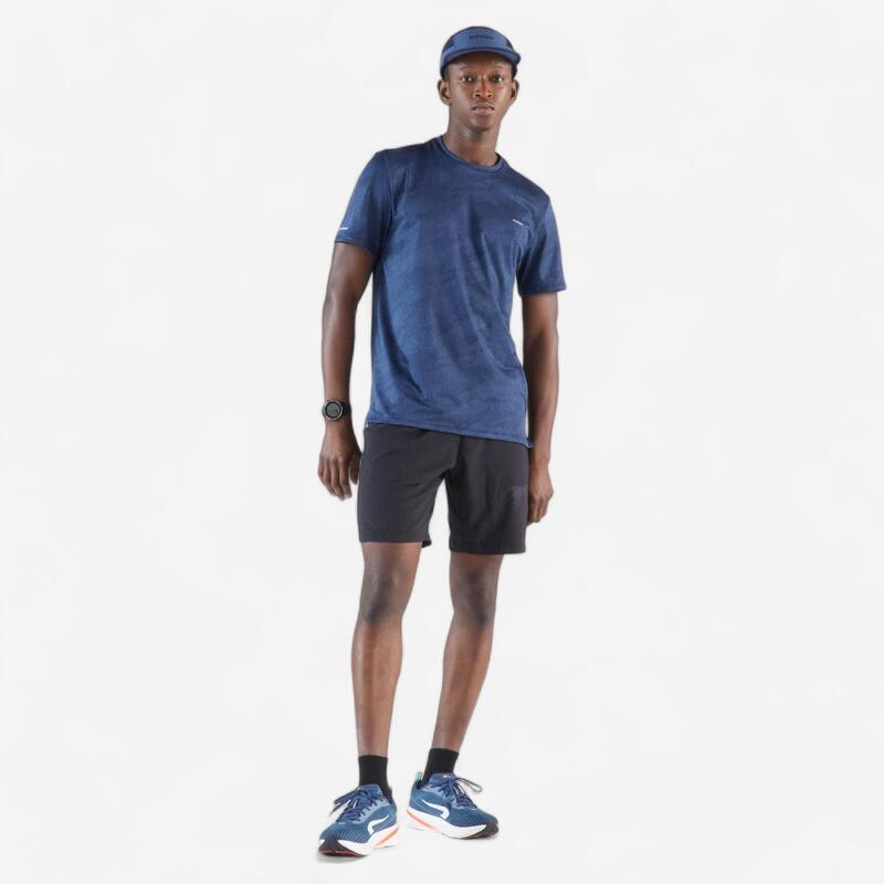Boné de Corrida Homem/Mulher 5 Painéis Azul