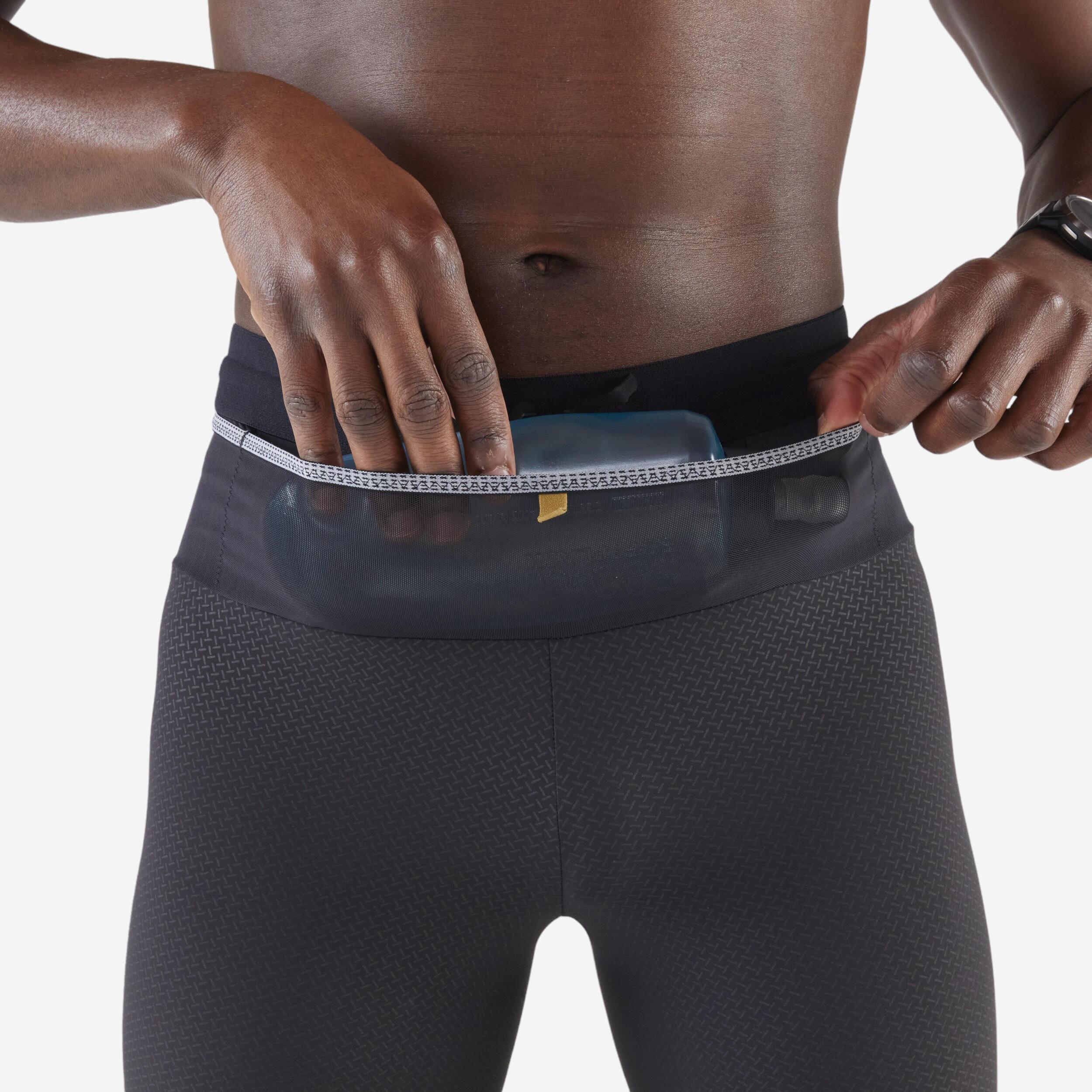 Men's Trail Running Tights - Black - KIPRUN