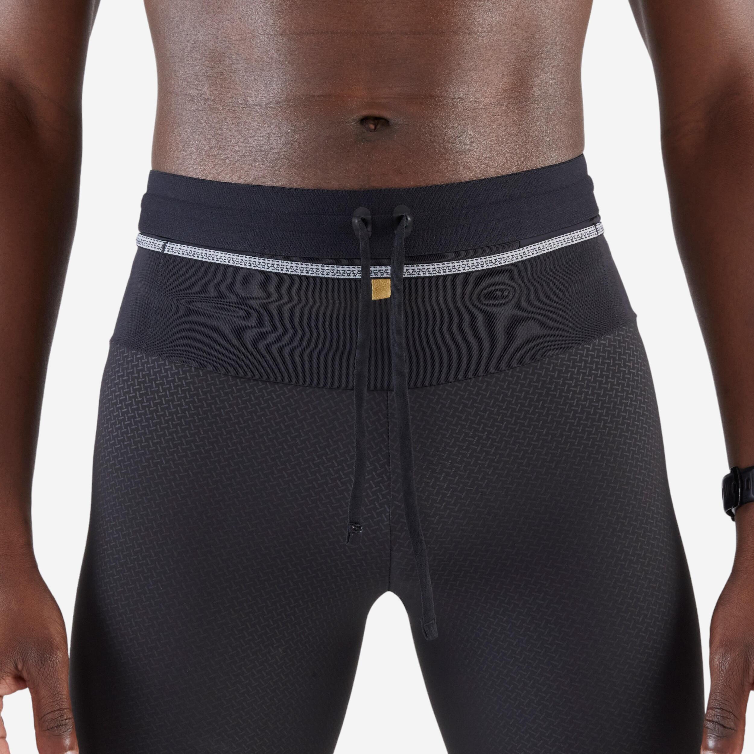 Men's Trail Running Tights - Black - KIPRUN