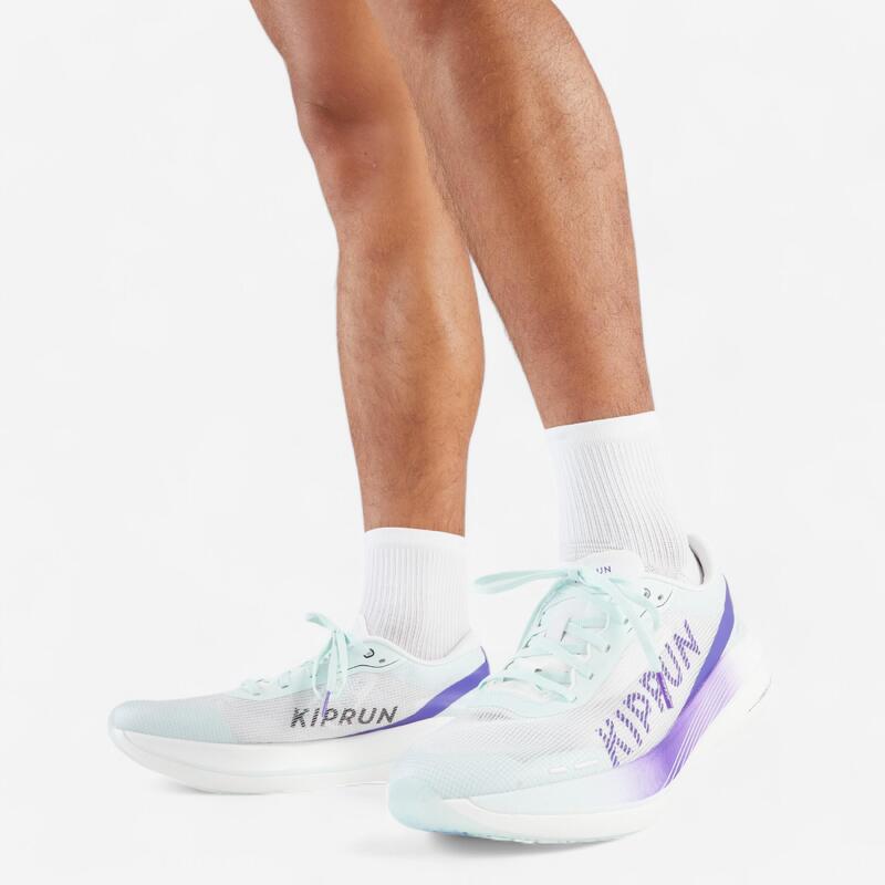 Chaussures de Running avec plaque Carbone Homme - Kiprun KD900X.2 Vert Violet