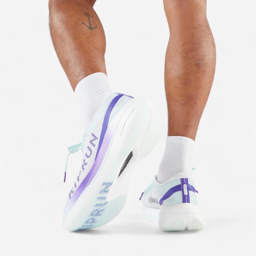 Chaussures de Running avec plaque Carbone Homme - Kiprun KD900X.2 Vert Violet