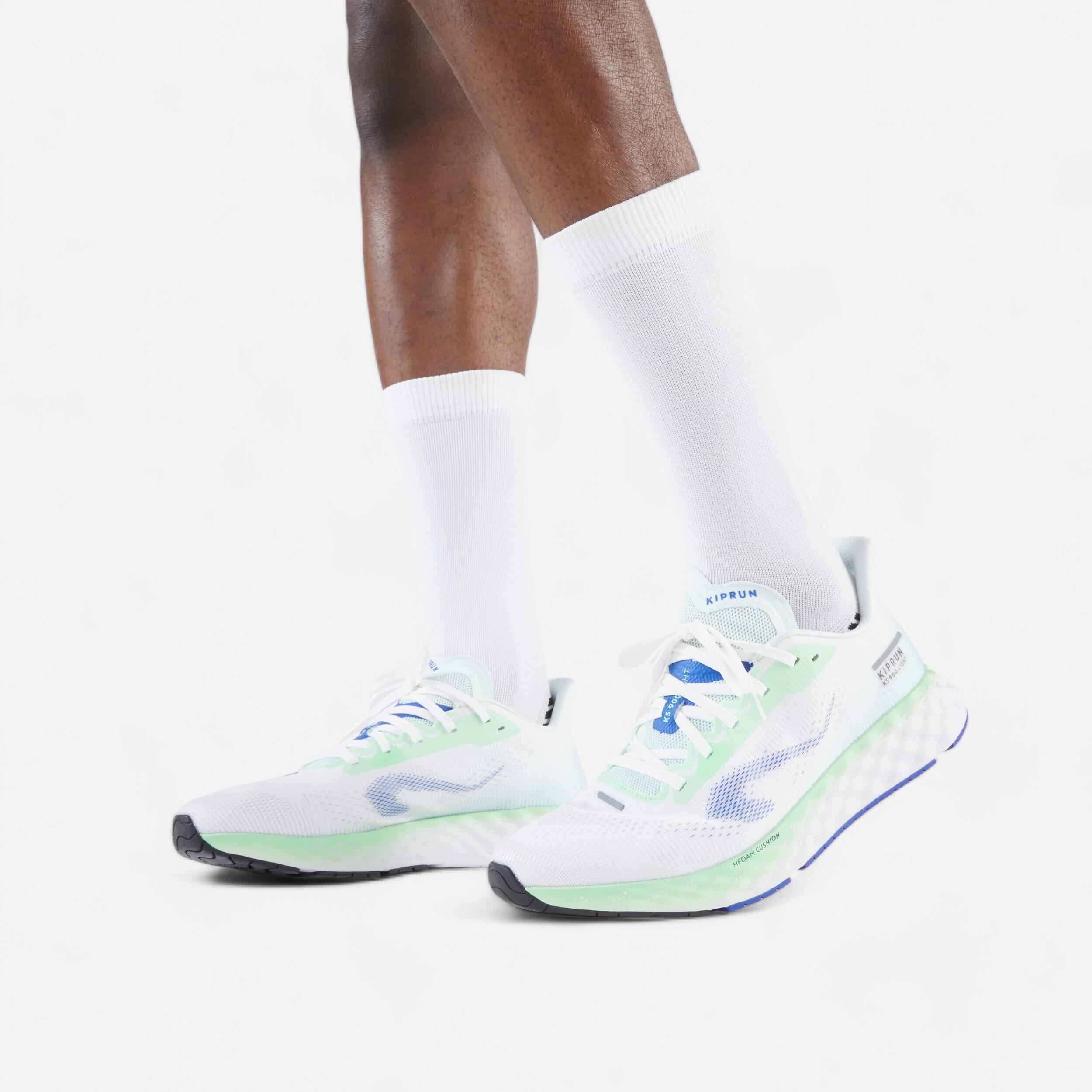 KIPRUN KS900 Light Men's running shoes - White/Green 8/9