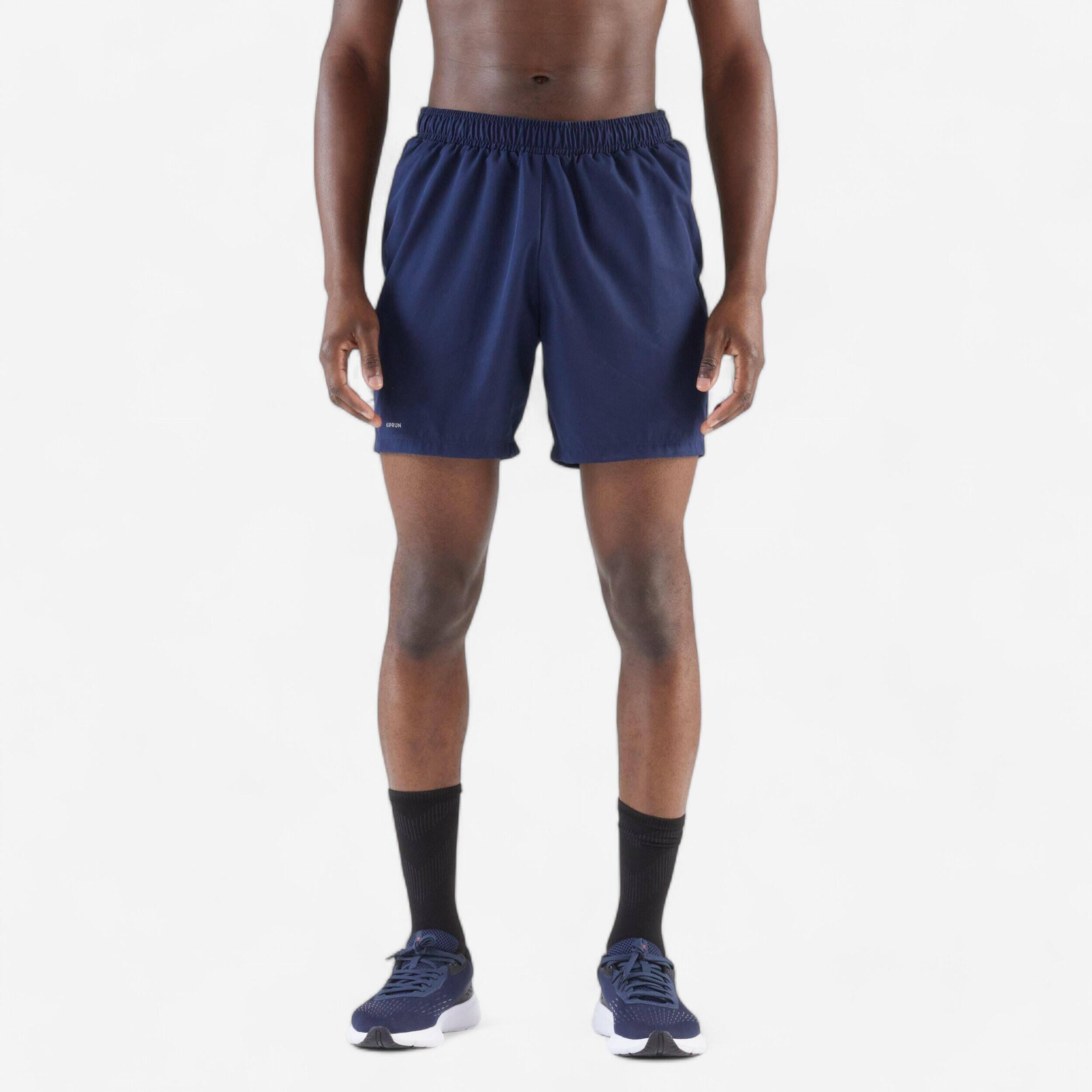 Men Running Shorts Polyester, Quick Dry and Lightweight, Run 100 - Steel Blue -  4