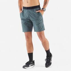 Men's Running Shorts - KIPRUN Run 500 Dry Dark Green Grey