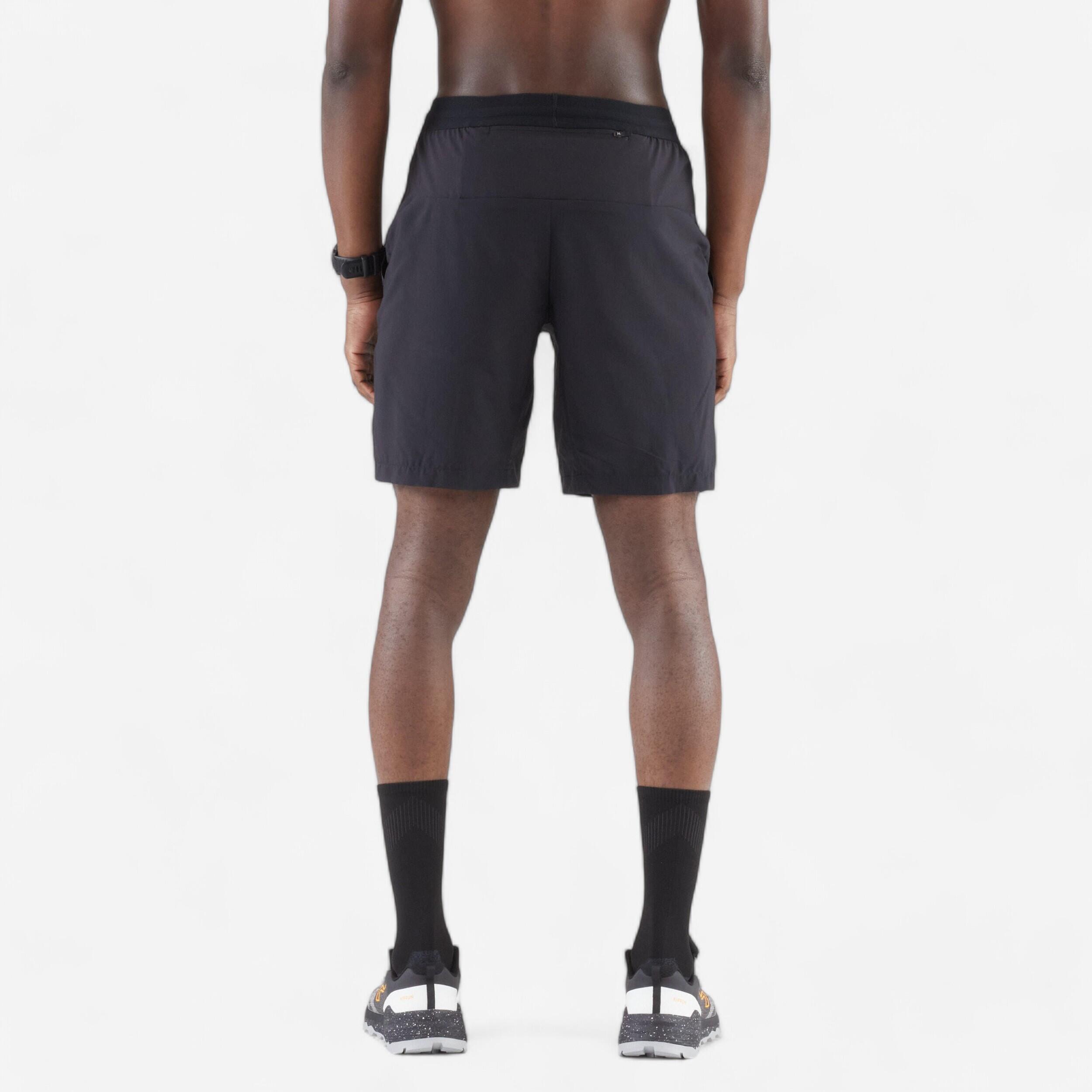 Men's Running Breathable Shorts Dry - Smoked Black