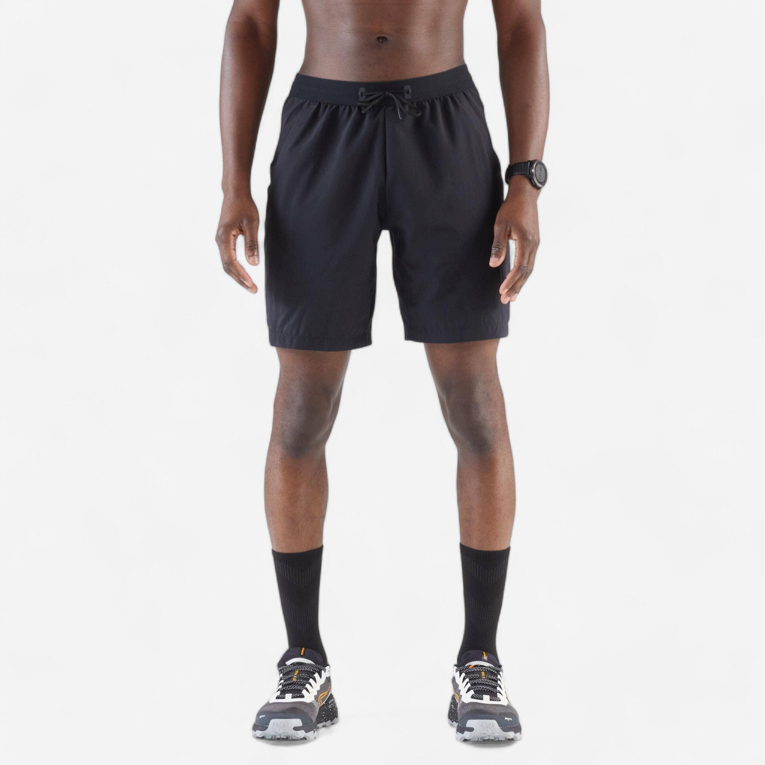 Men's Running Breathable Shorts Dry - Smoked Black