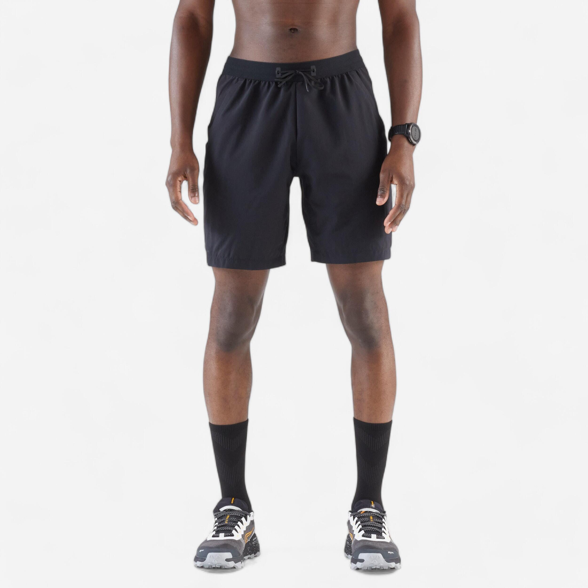 KIPRUN Ademende hardloopshort voor heren Dry+ zwart