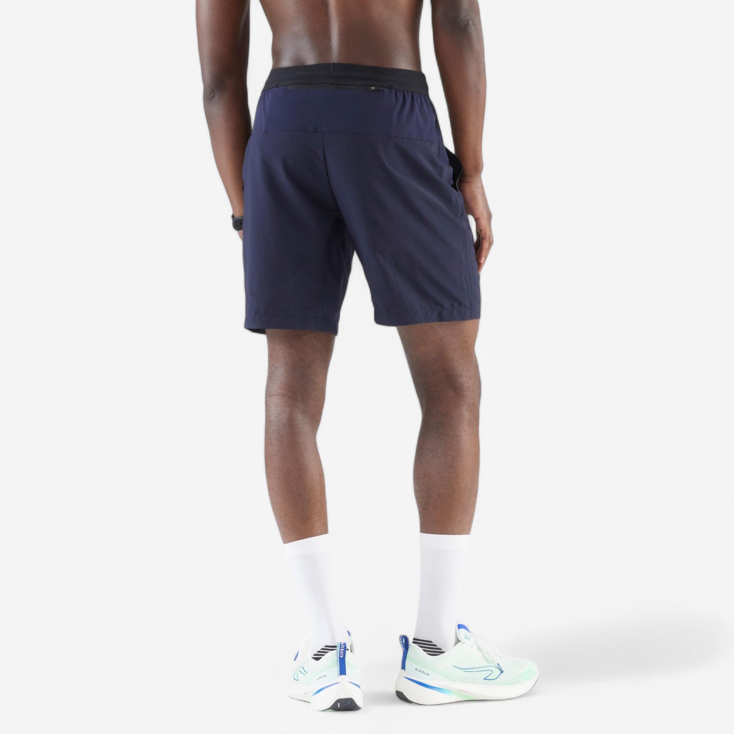 KIPRUN Run 500 Dry Men's Running Shorts Blue/Black 2/6
