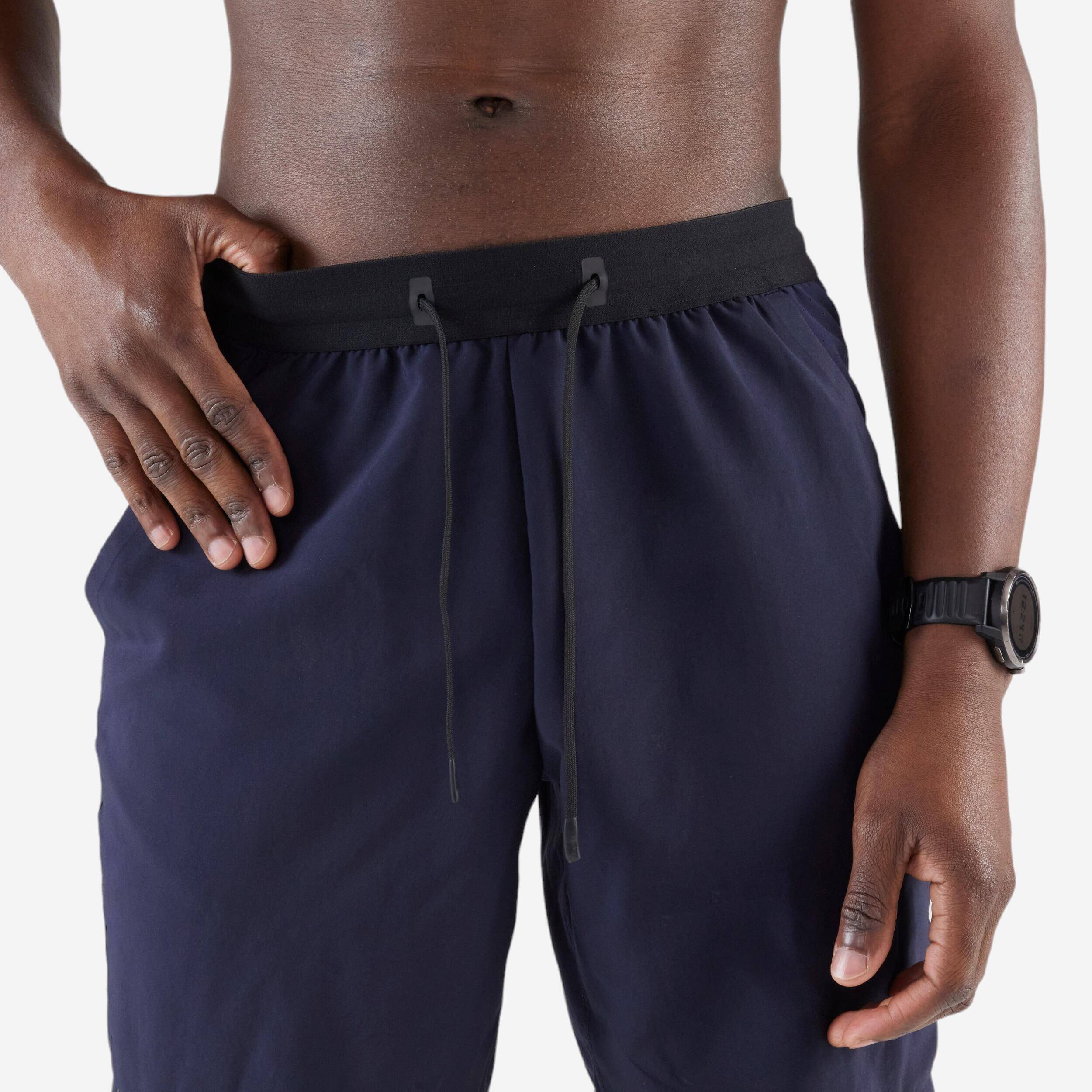 KIPRUN Run 500 Dry Men's Running Shorts Blue/Black -  4