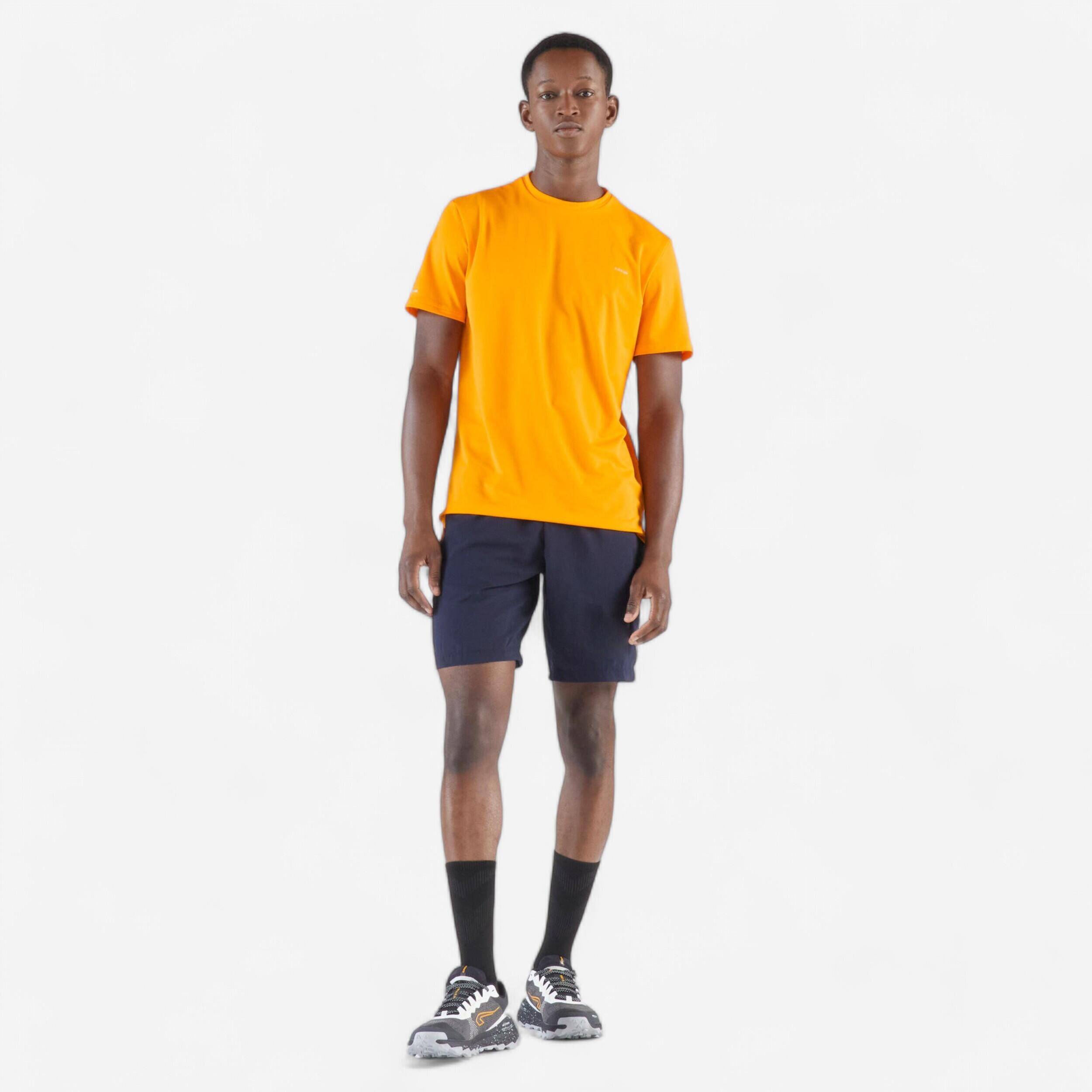 Men's Breathable Running T-Shirt Run 500 - Kumquat Orange -  2