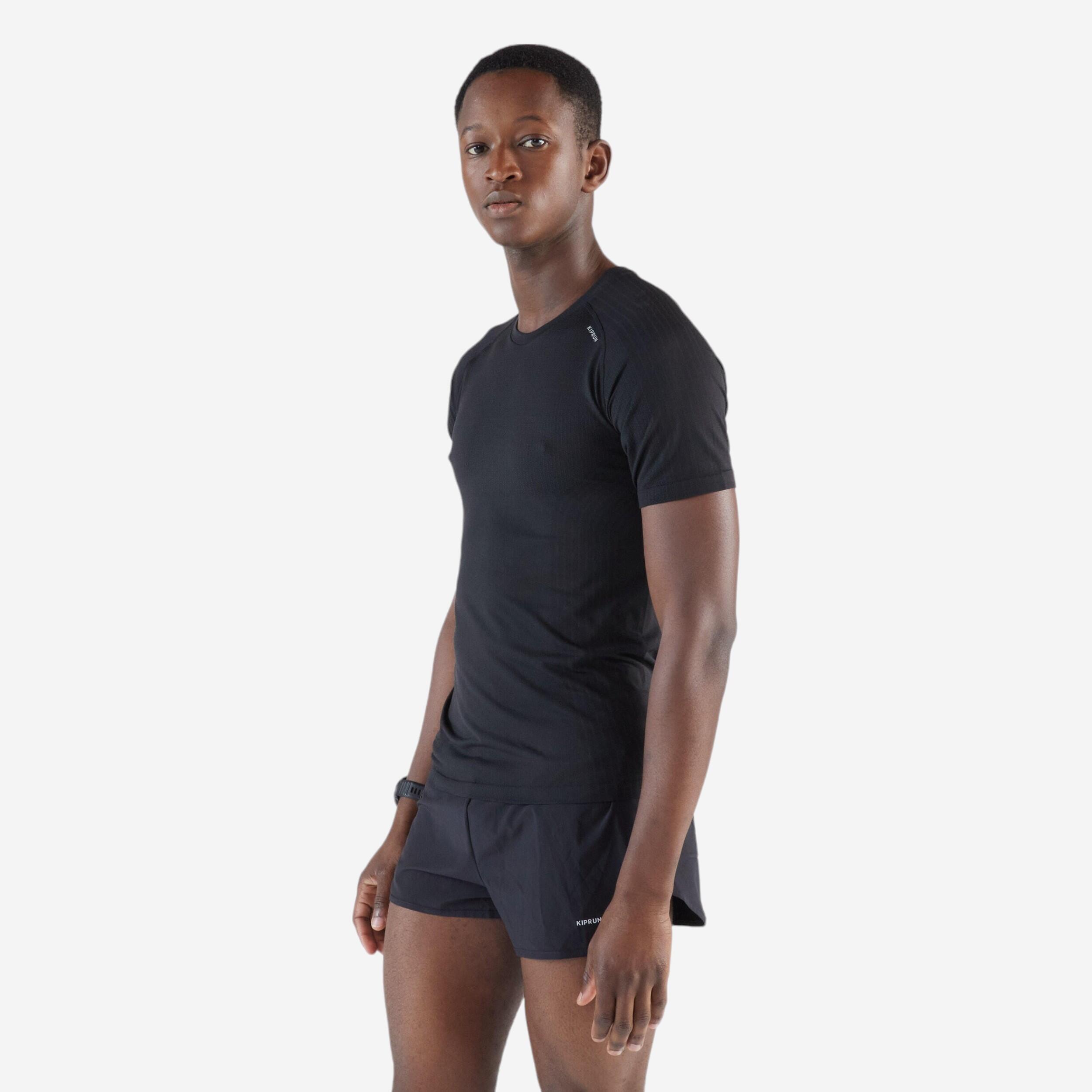 Men's KIPRUN Run 500 Comfort Split Running Shorts - Black