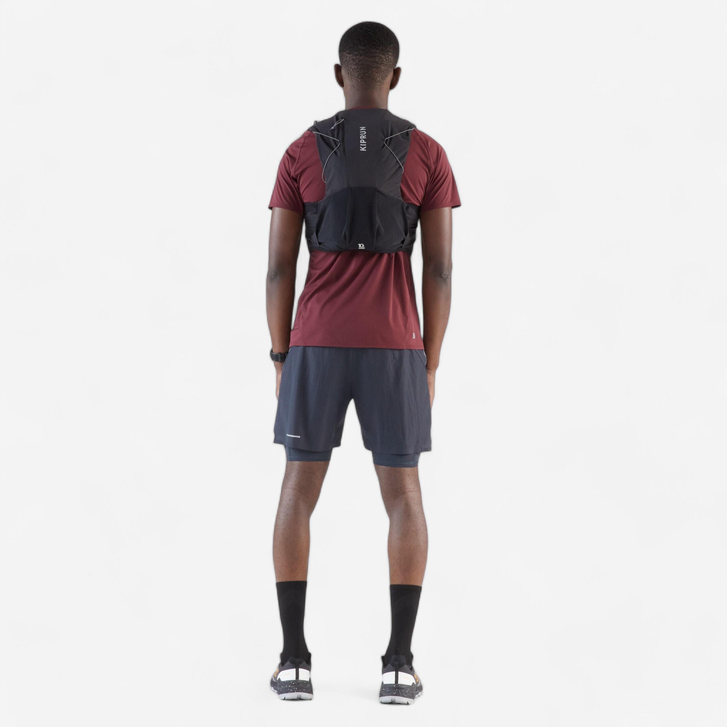 Sac d'hydratation de course sur sentier 10 L avec poche à eau 1 L - KIPRUN