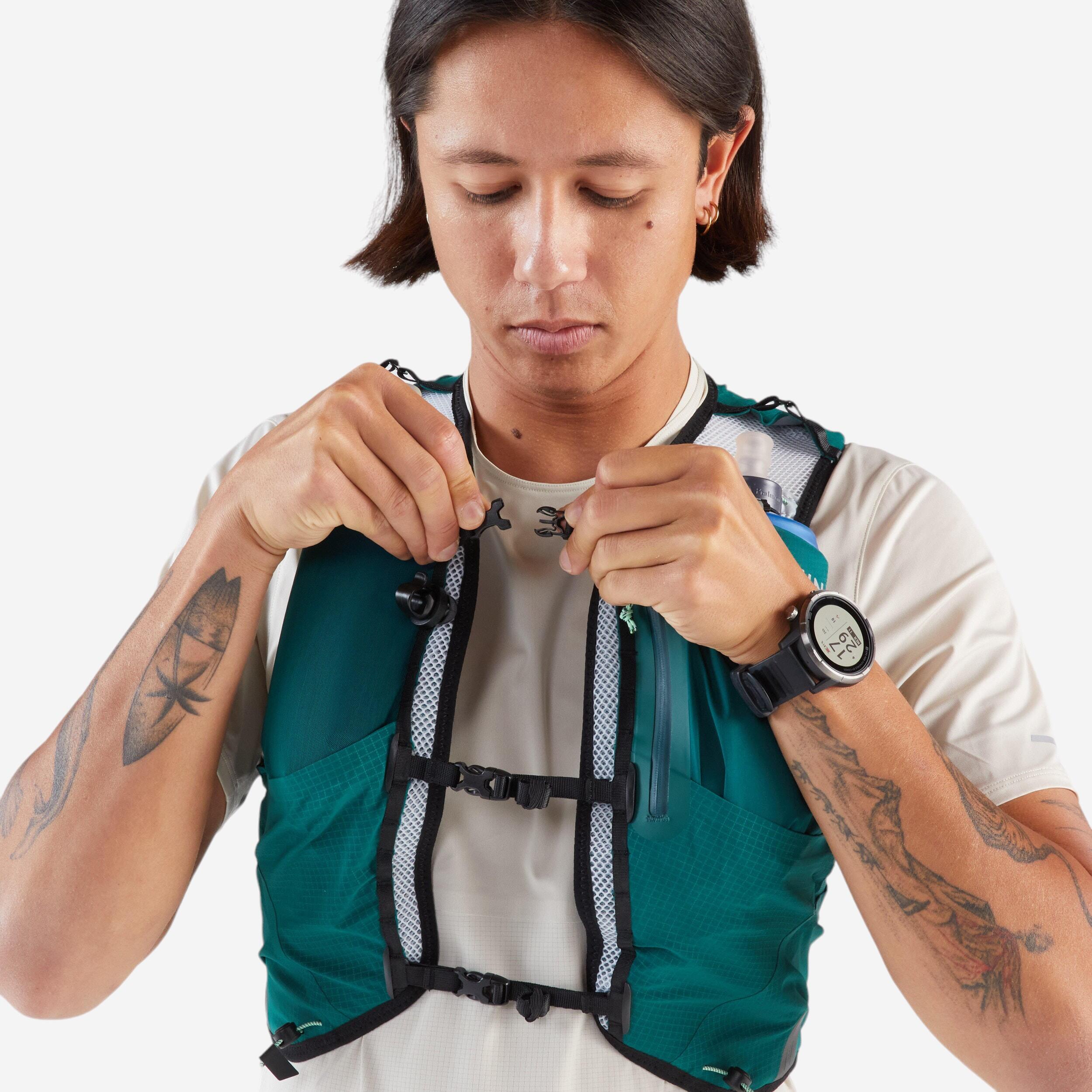 Laufrucksack Trailrunning 10 l Unisex - 900 grün 3/6