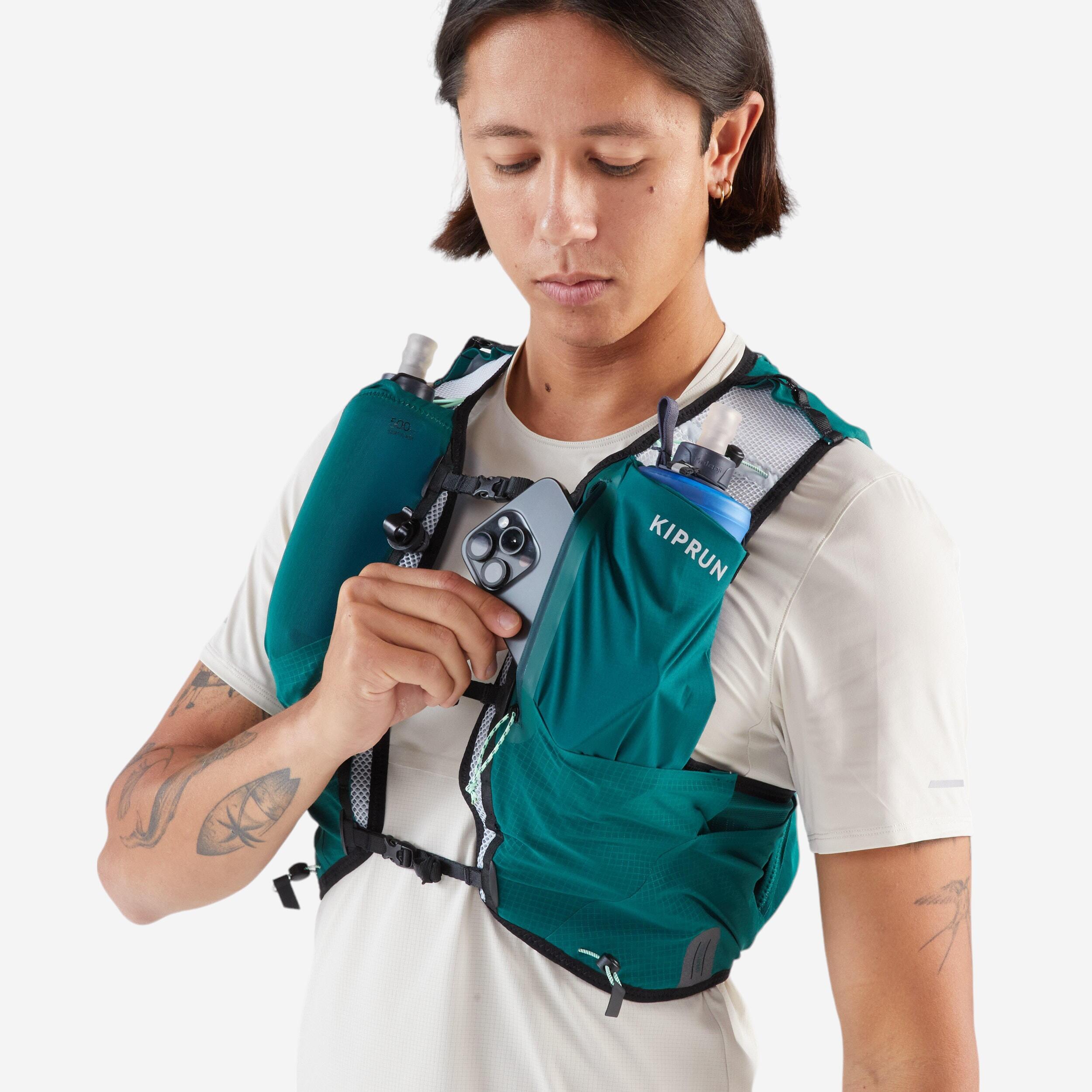 Laufrucksack Trailrunning 10 l Unisex - 900 grün 4/6