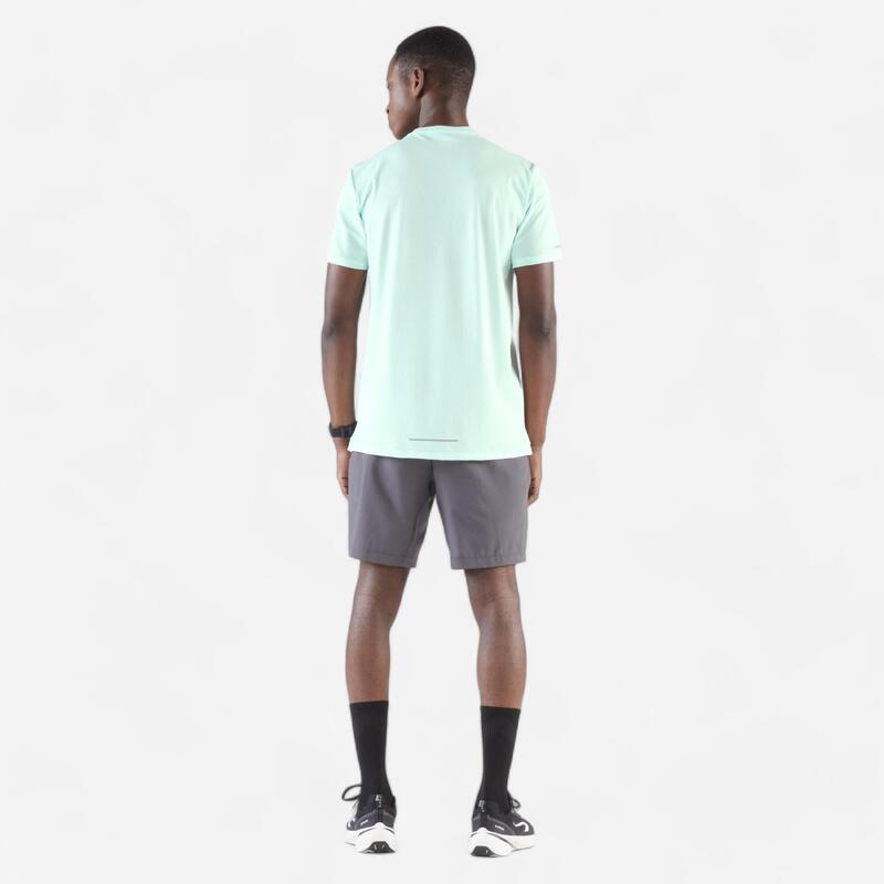 Short de running respirant Homme - KIPRUN Run 500 Dry Gris