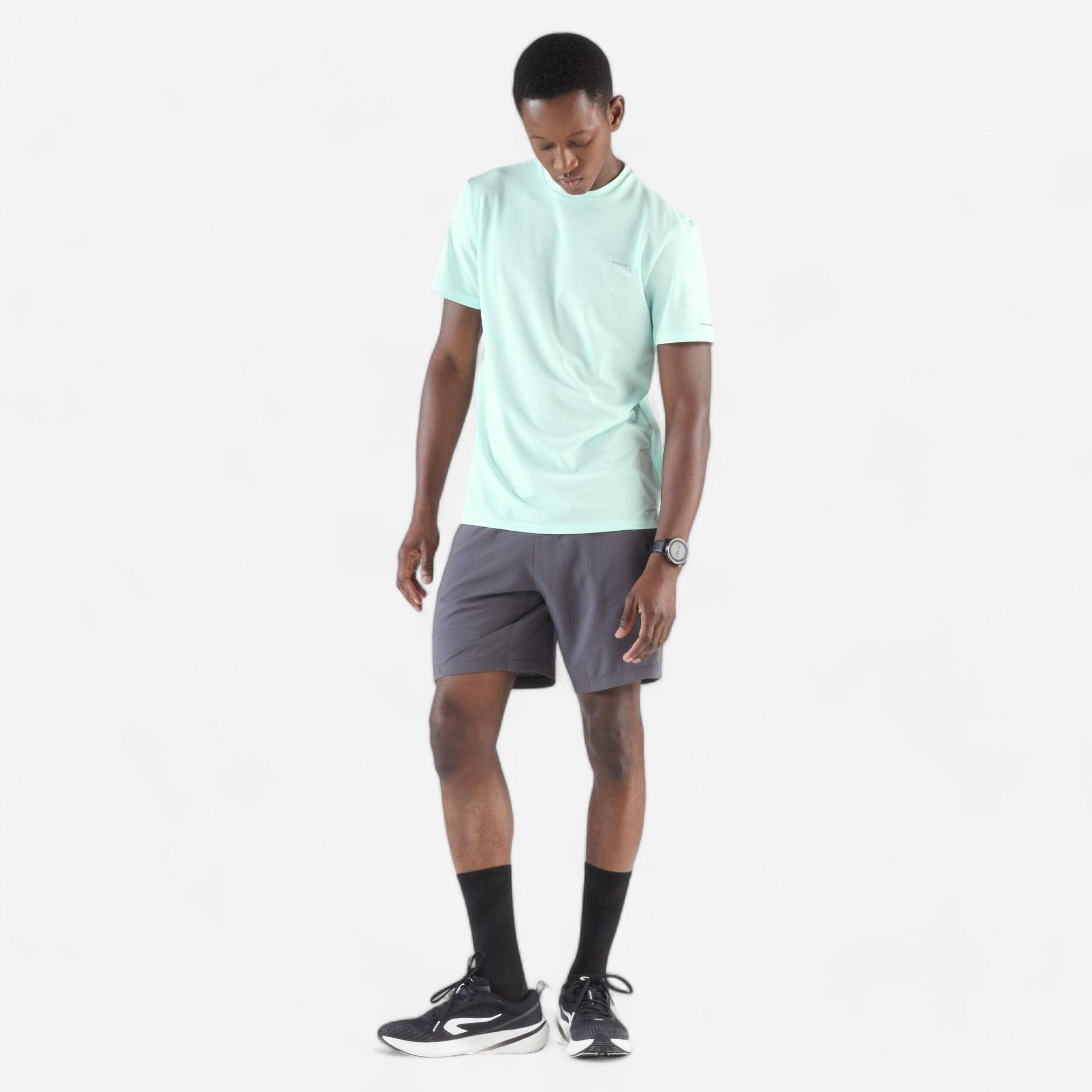 Men's Breathable Running Shorts - KIPRUN Run 500 Dry - Grey -  3