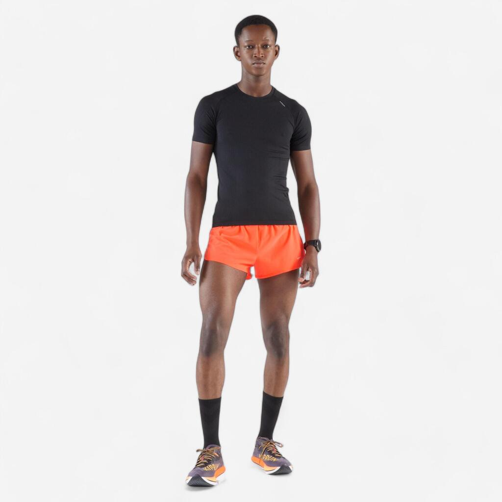 Šorts za trčanje Kiprun Run 500 Comfort muški - narandžasti