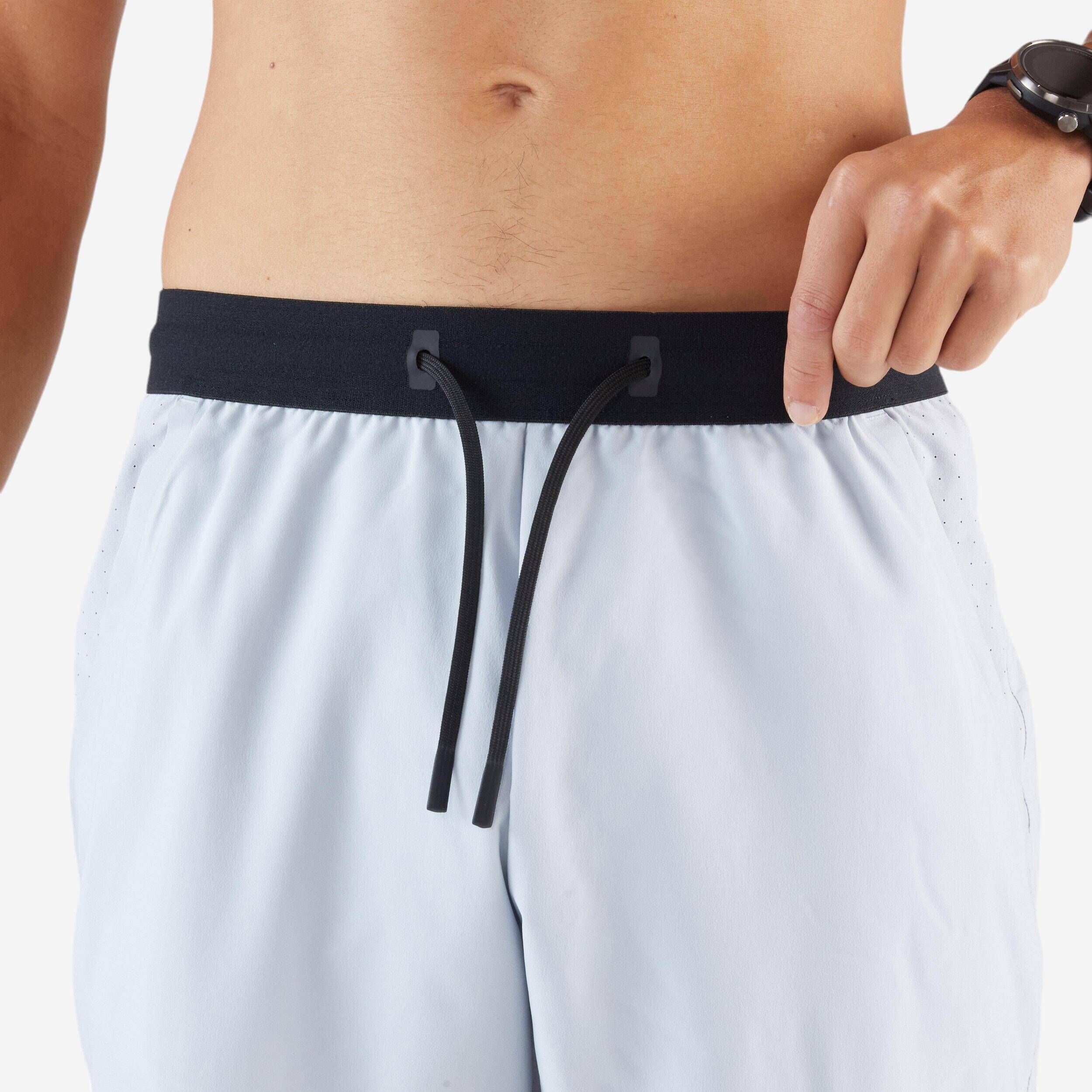 Men's Running Shorts Run 500 Dry  - silver grey -  3