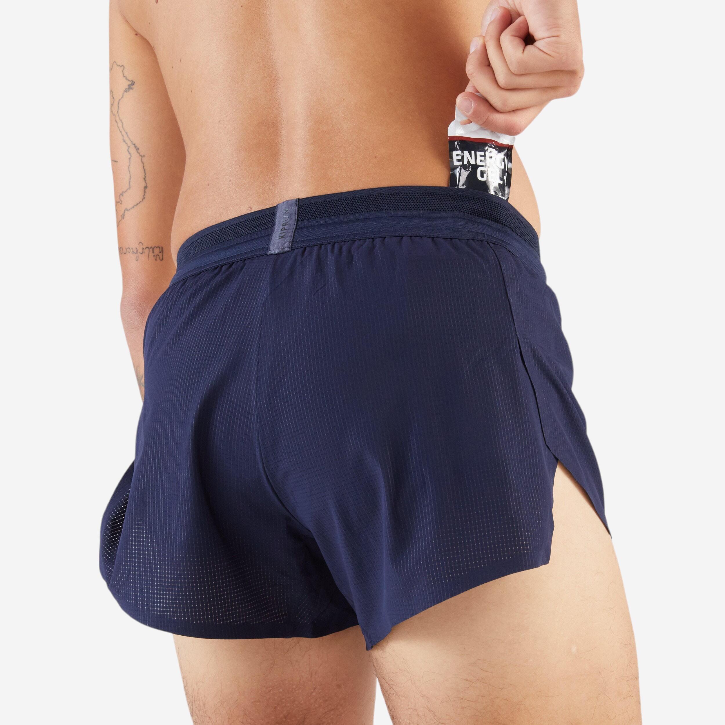 Men's Running Breathable Shorts Run 900 Slip - Asphalt Blue