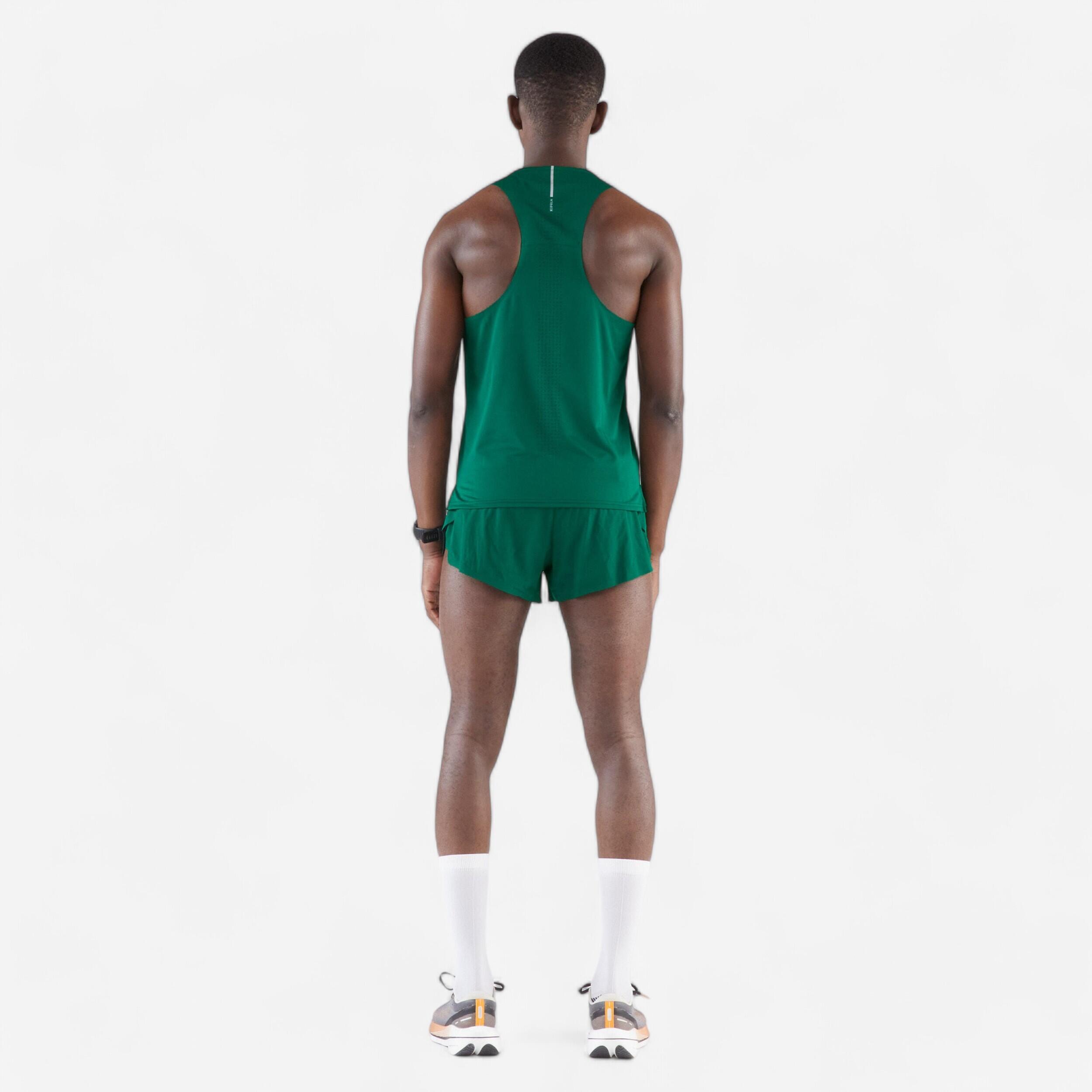 Pantaloncini running uomo RUN 900 REPLIKA verde scuro KIPRUN