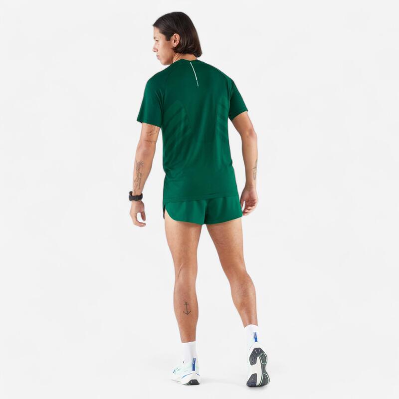 Chaussures de Running Homme - Kiprun Cushion 500 Blanc Vert